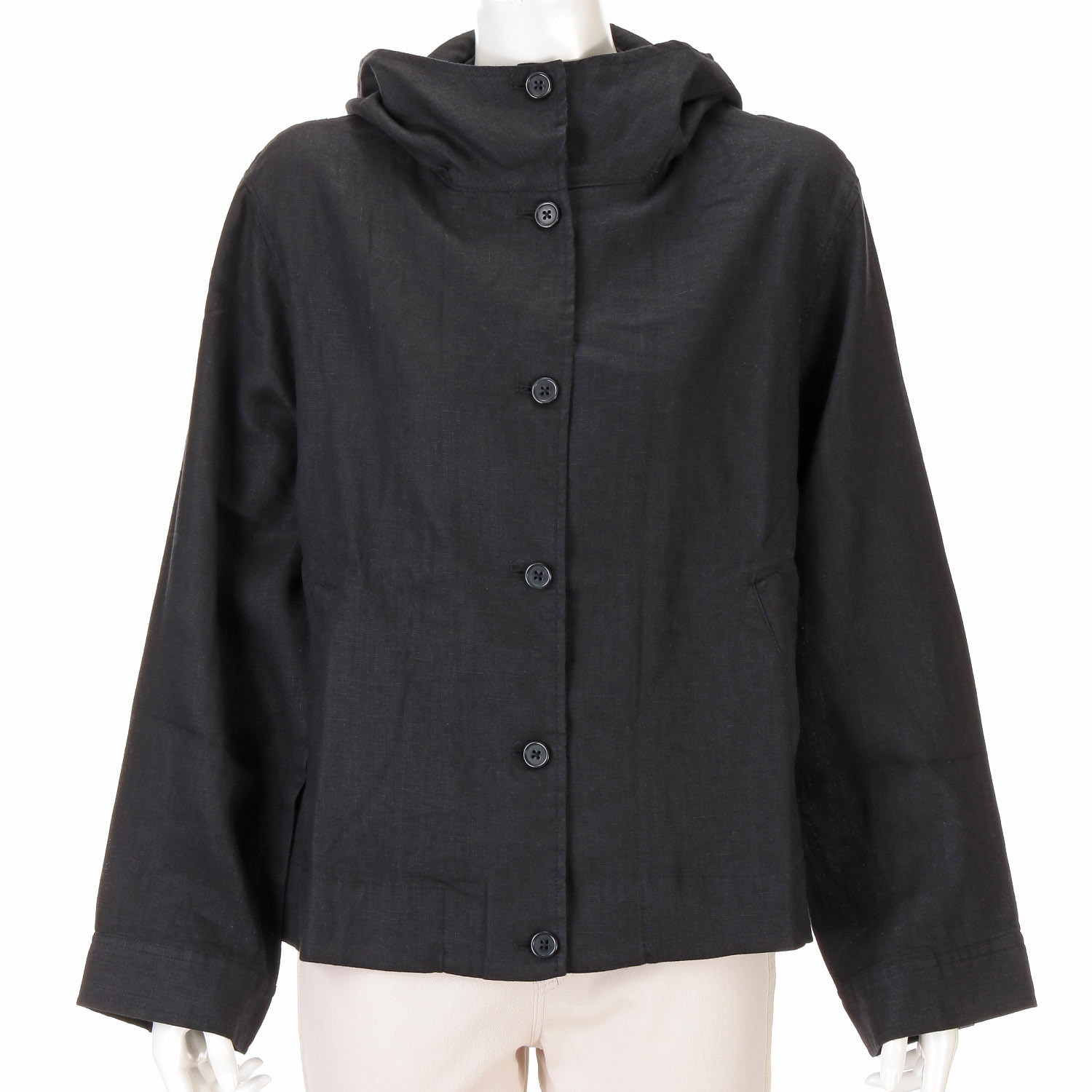 ubasoku フード付きスコッチ釦テールジャケット - 画像2