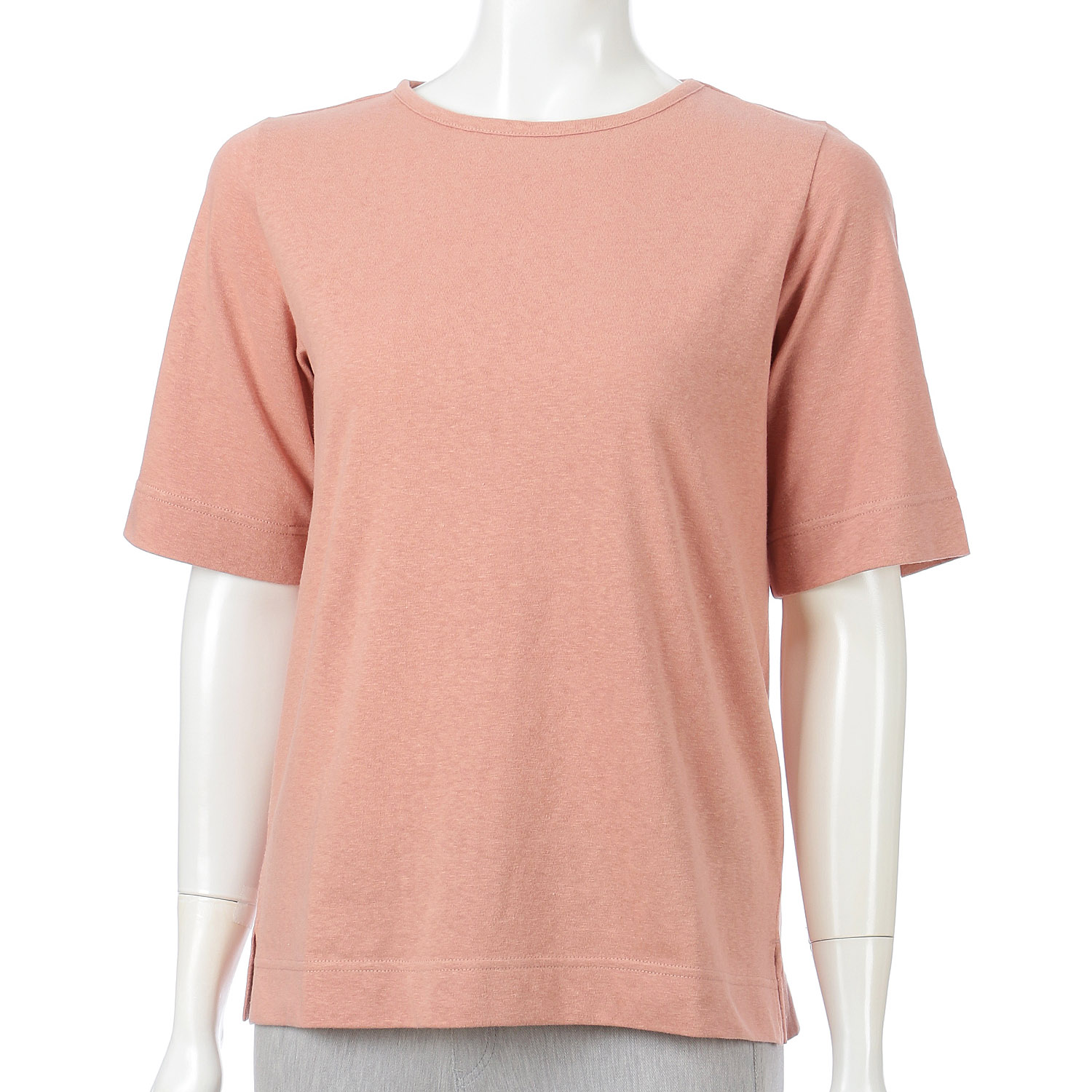 【ETONET限定】homeworking ボートネック5分袖プルオーバー - 画像4