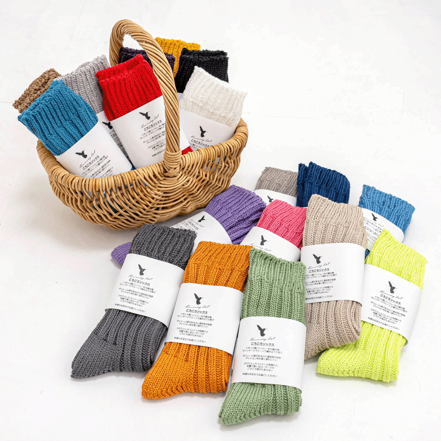 HUMMING BIRD ごろごろソックスMサイズ - 画像1