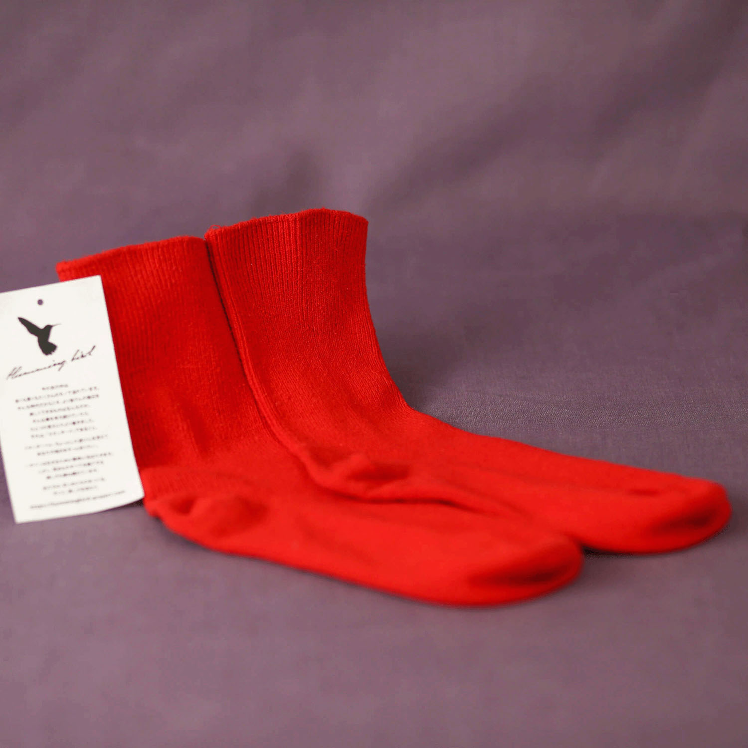 【ETONET限定】HUMMING BIRD ゴム無しシルクリブソックス - 画像6