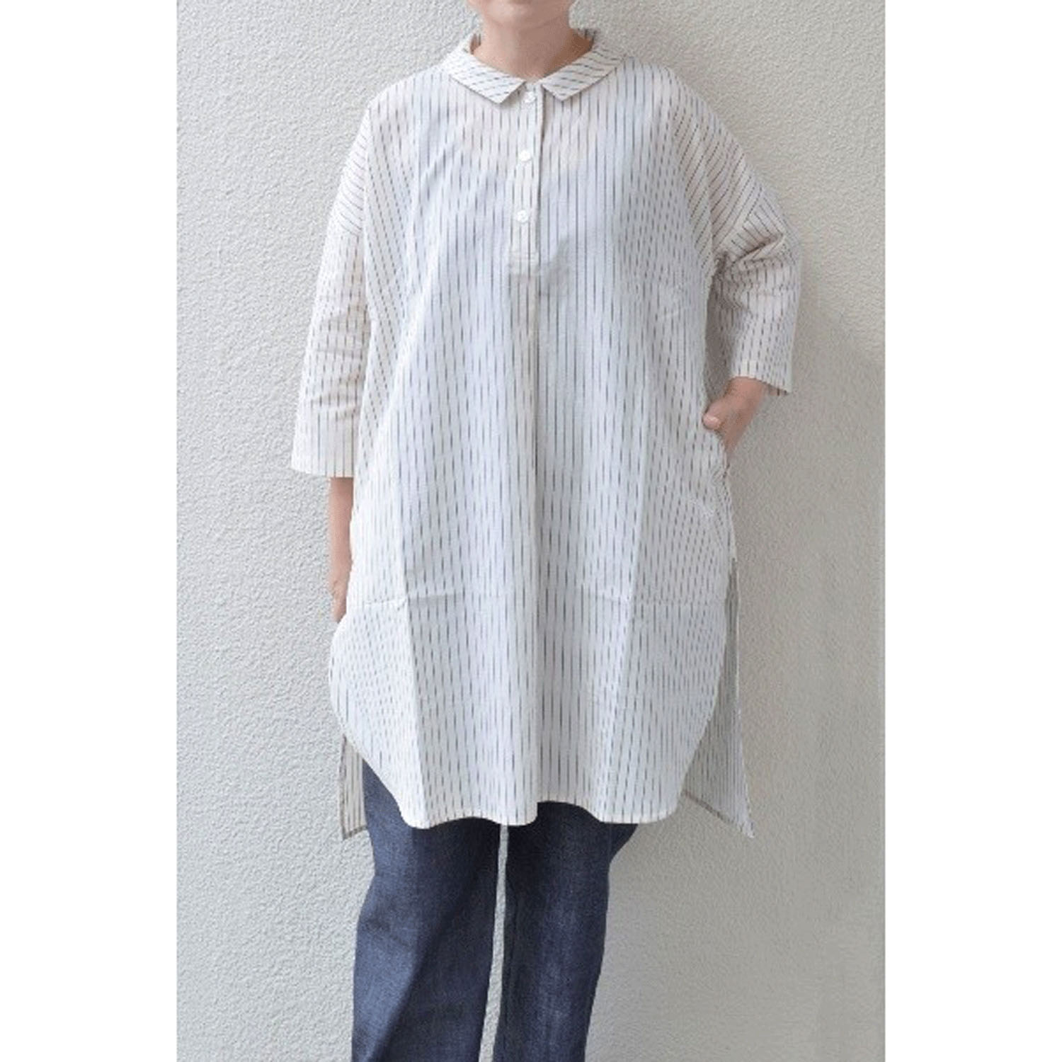 homeworking 8部袖ロングプルオーバー - 画像2