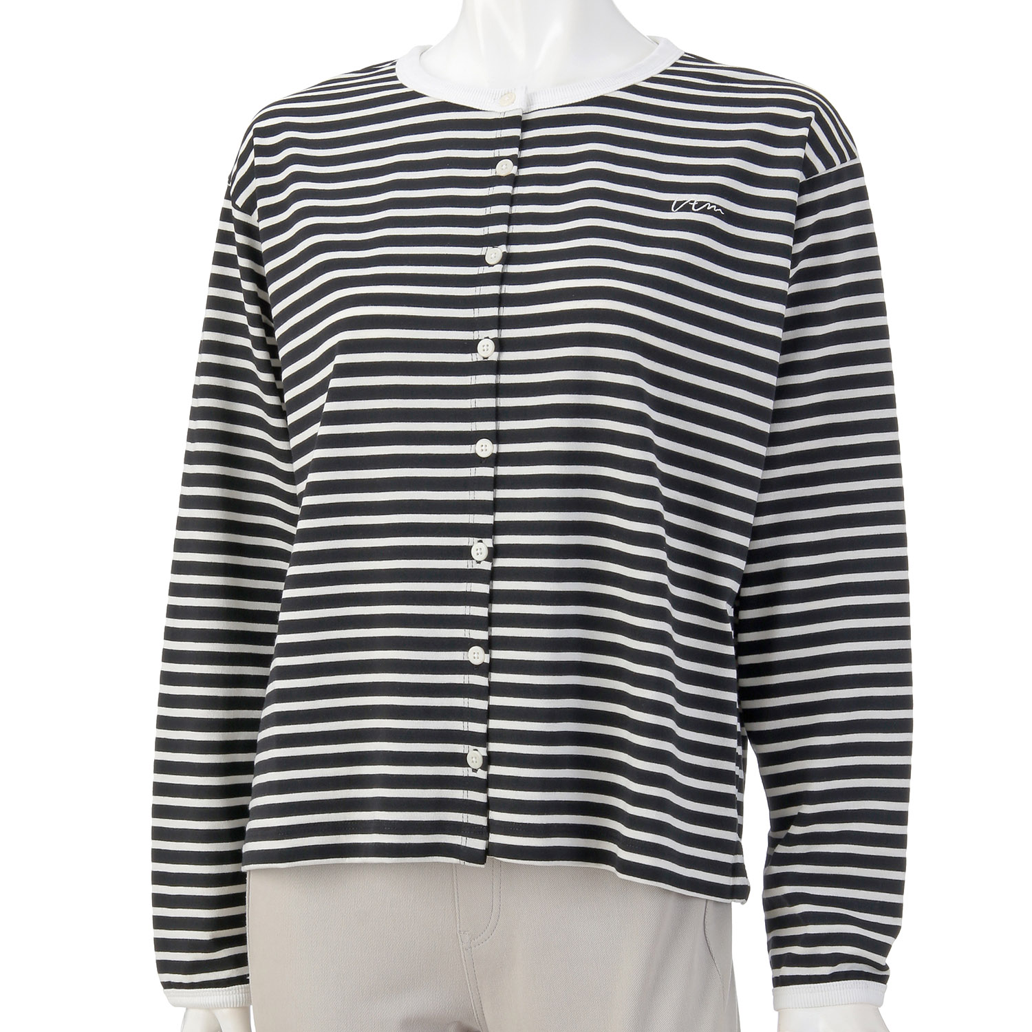 【新ブランド】VAMU ボーダーカットカーディガン - 画像5