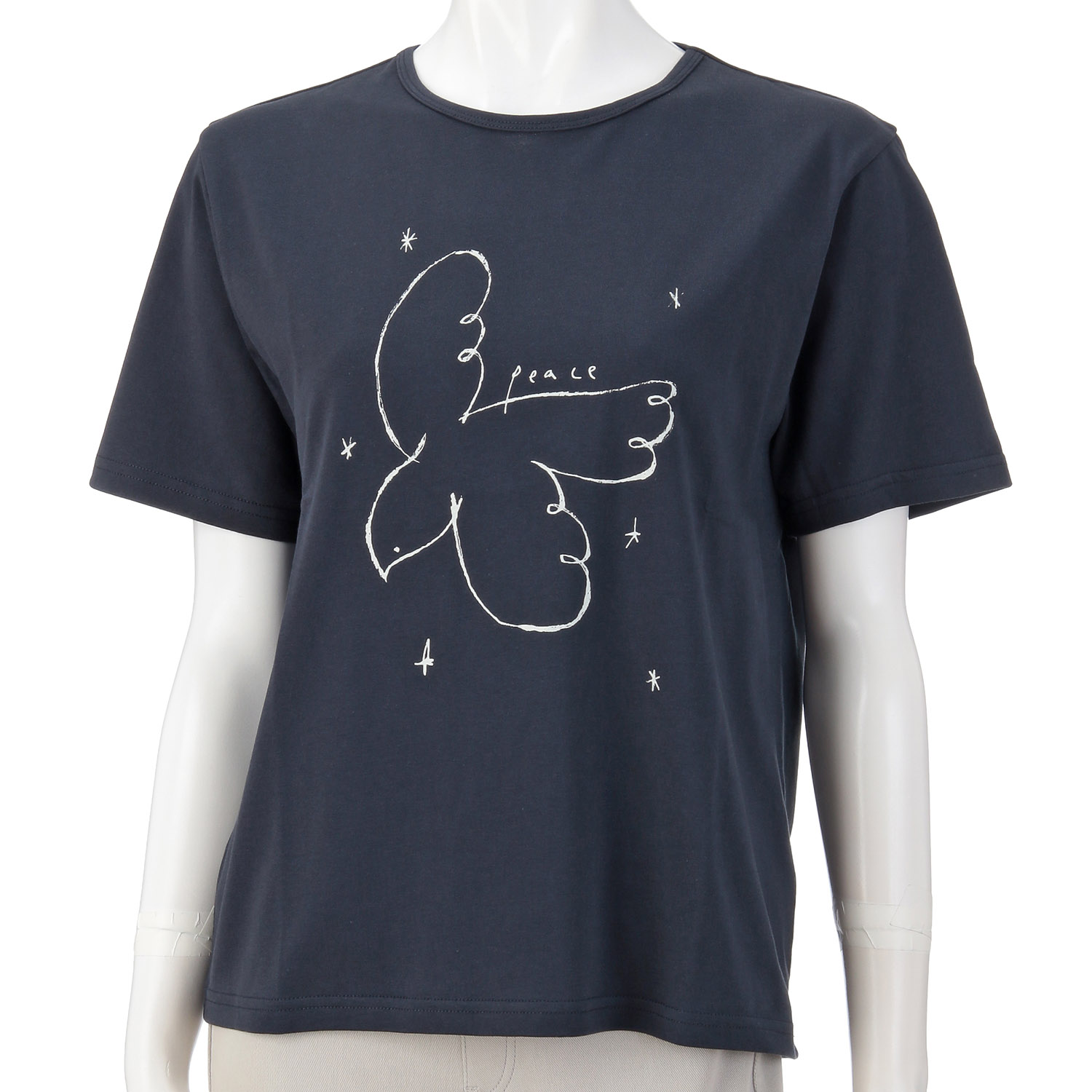 【Insta Live】【新ブランド】VAMU ピースバードプリントTシャツ - 画像6