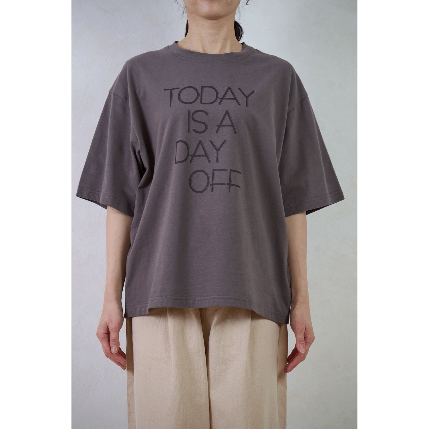 le ciel de demain ソフト天竺ロゴプリンTシャツ - 画像2