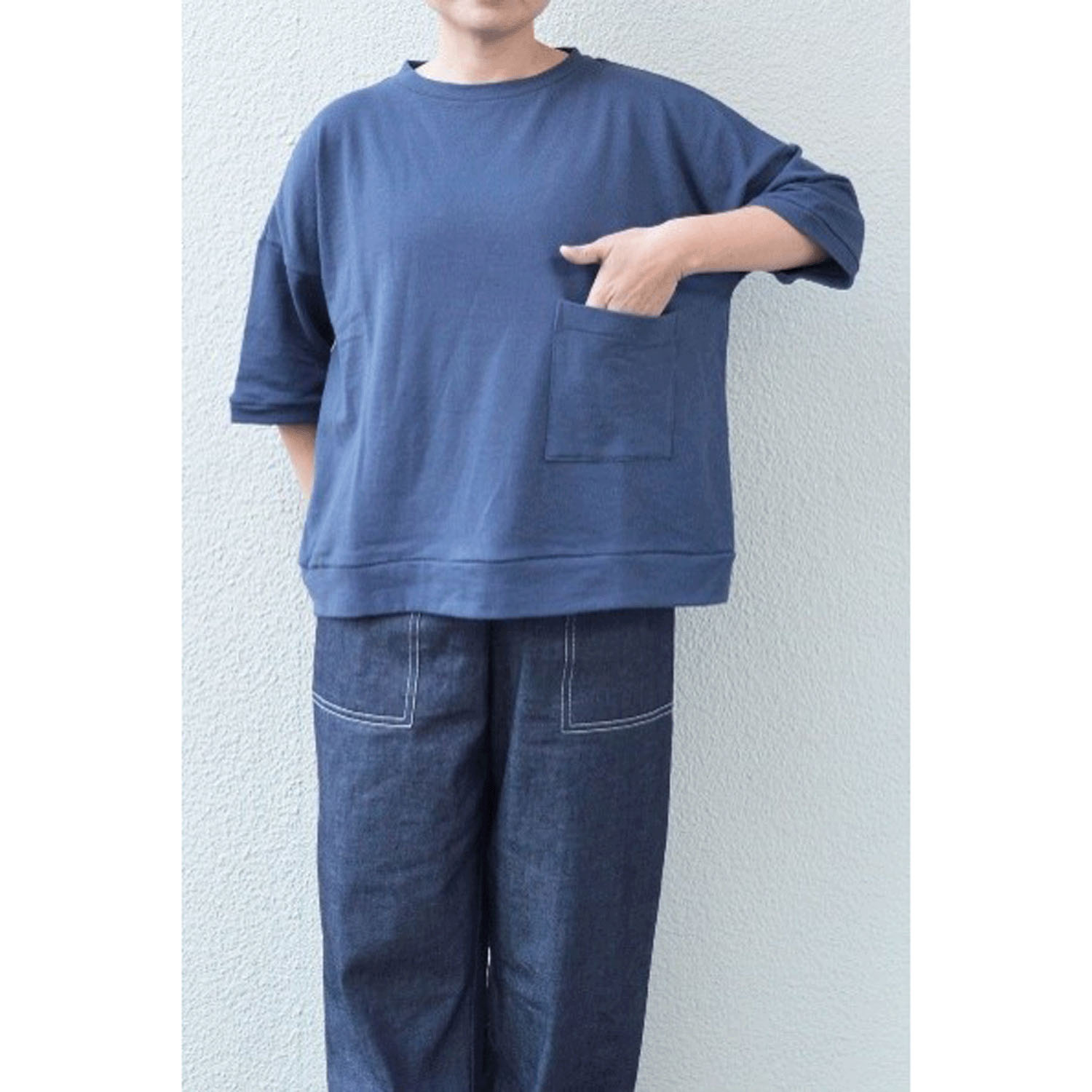 homeworking ガーゼ裏毛 ポケットプルオーバー