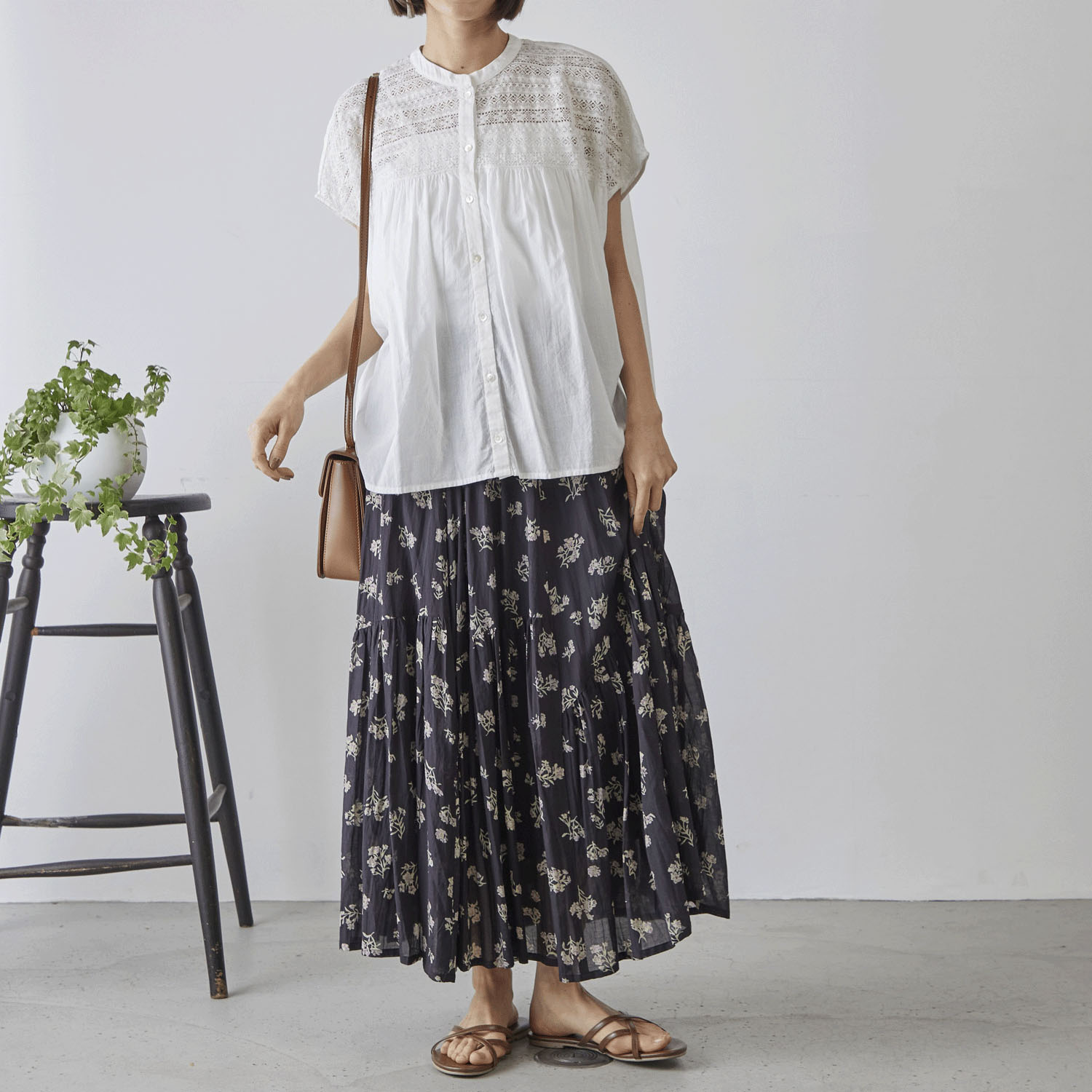 Fanaka フラワープリントスカート - 画像1