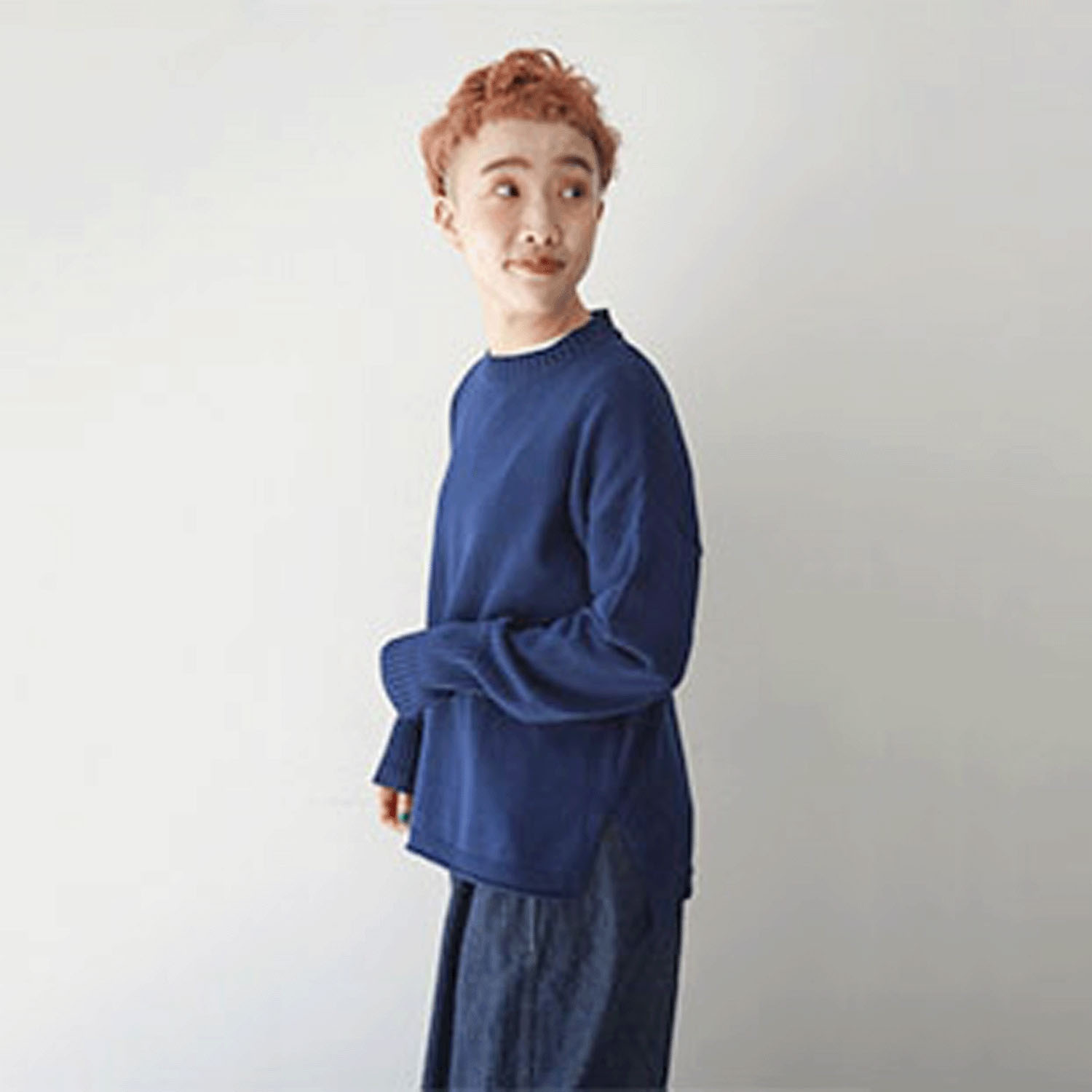 mao made 異ゲージリブクルーネックプルオーバー - 画像10