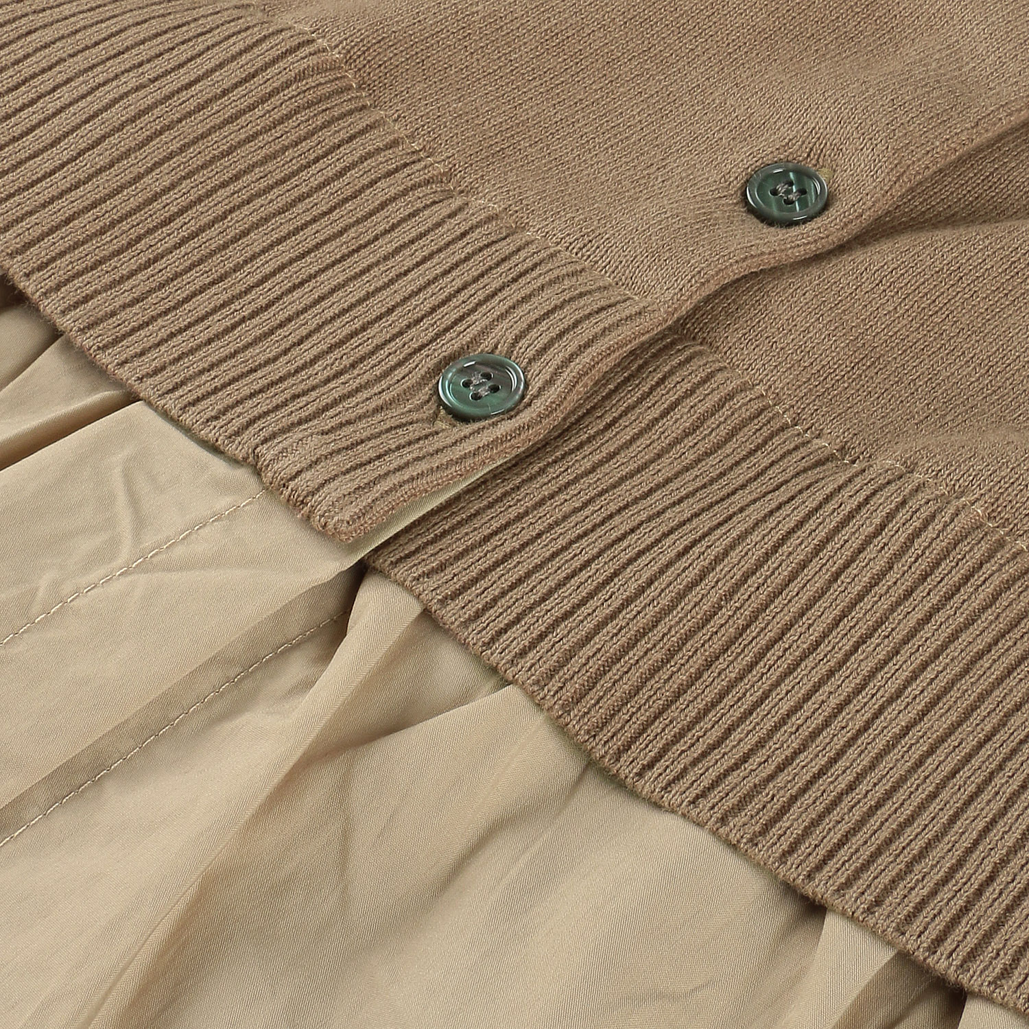 mao made 異素材切替2WAYロングカーディガン - 画像11