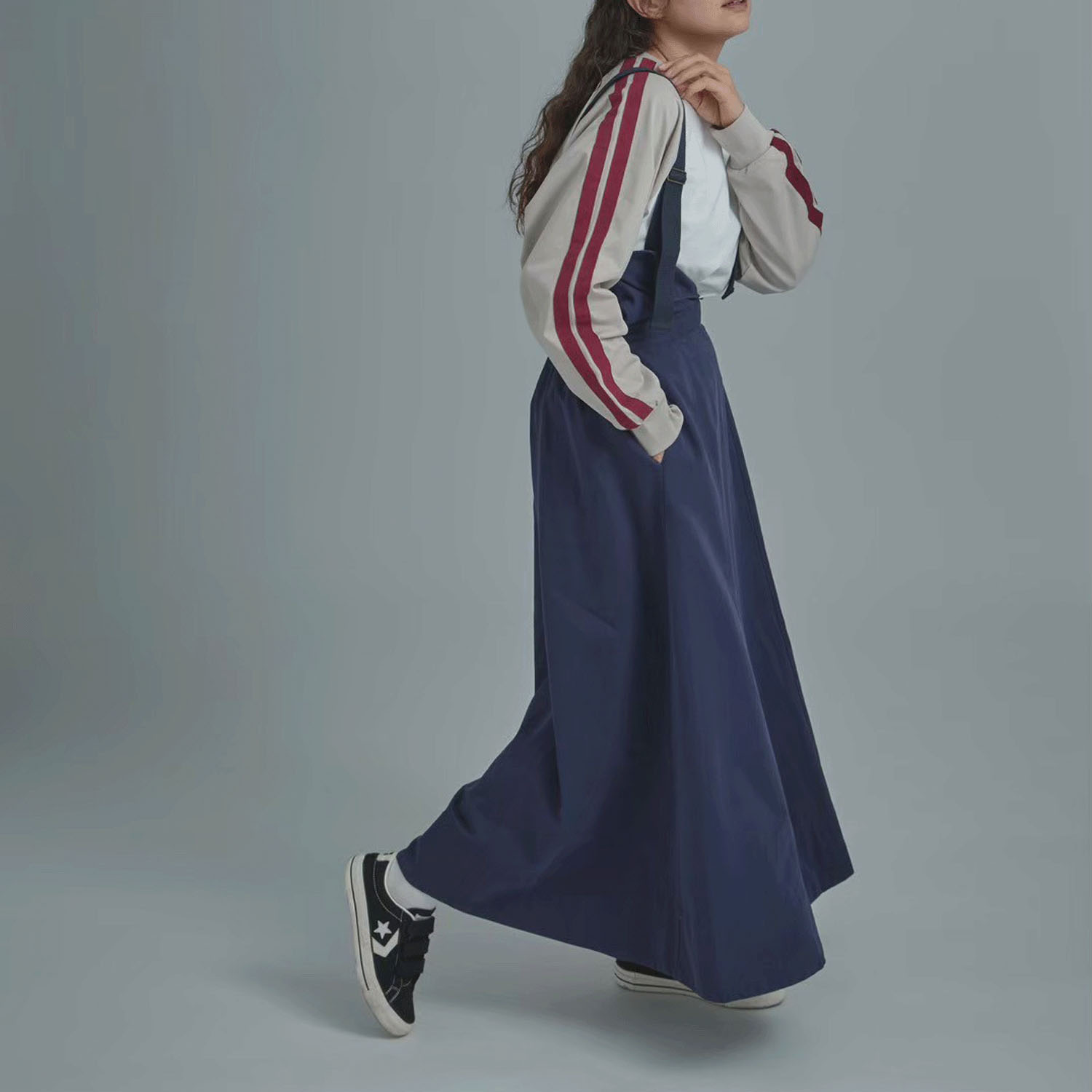 alee 袖ラインプルオーバー - 画像2