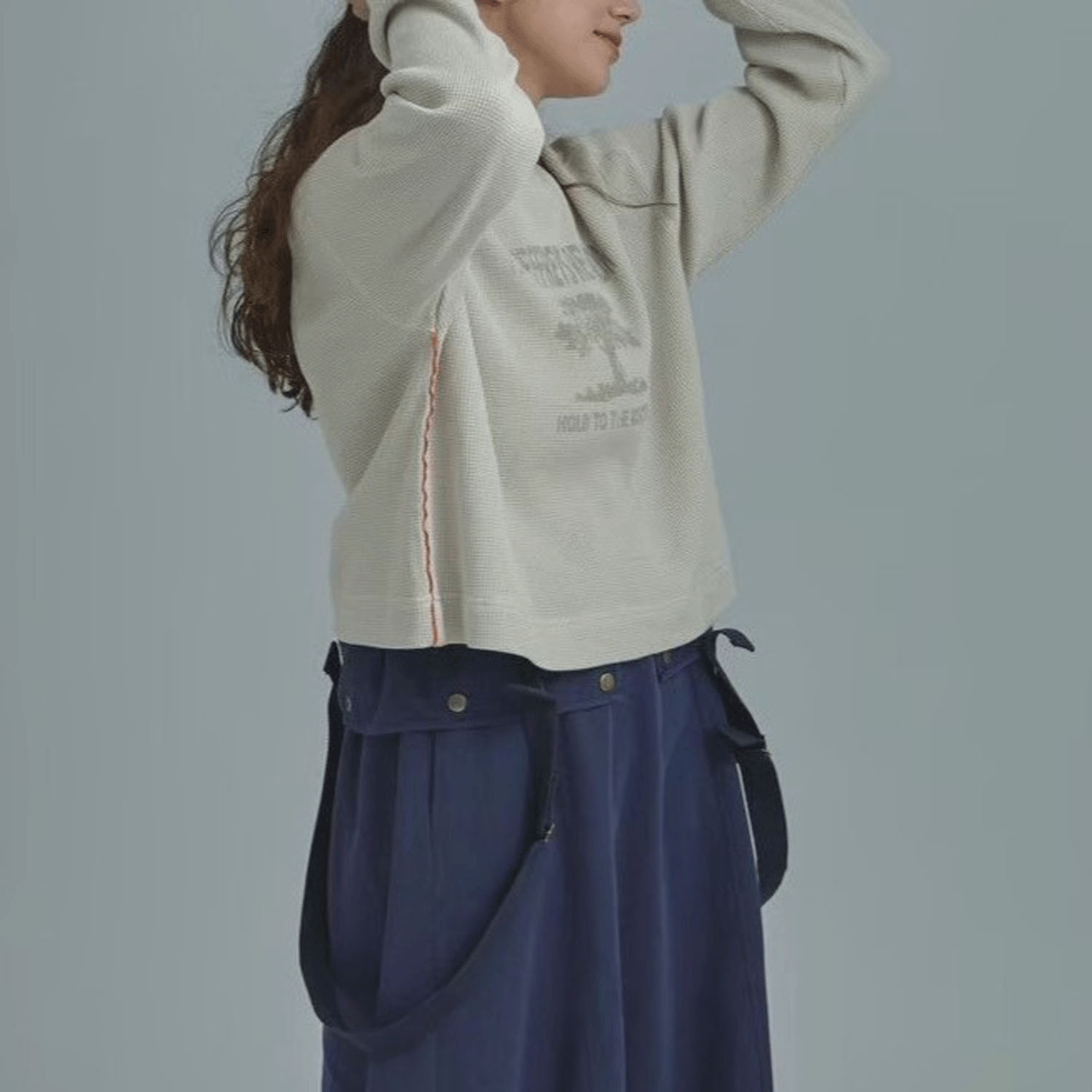 【Insta Live】alee ワッフルプリントT - 画像1