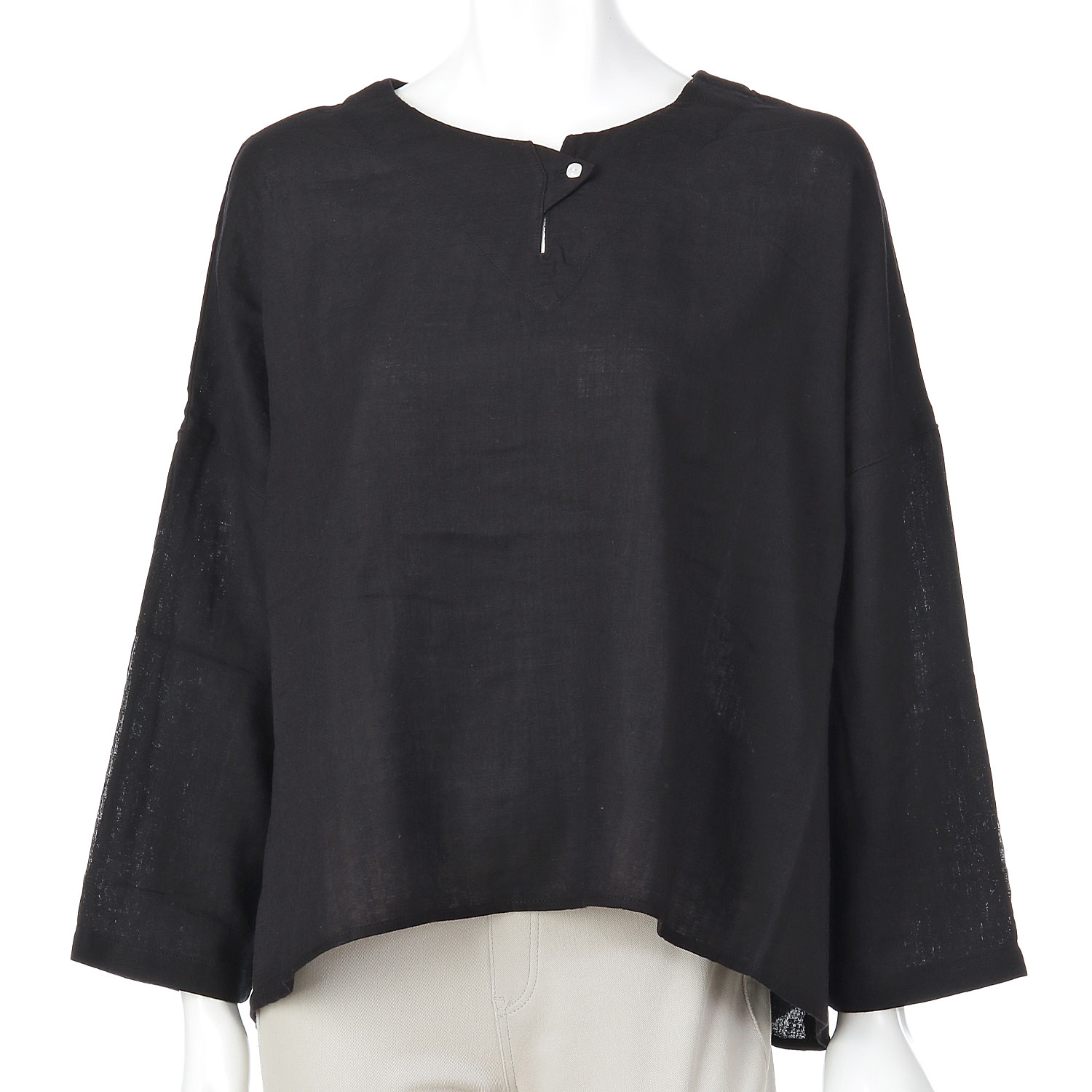 Le ciel a tempsdoux ガーゼシャンブレーブラウス - 画像4