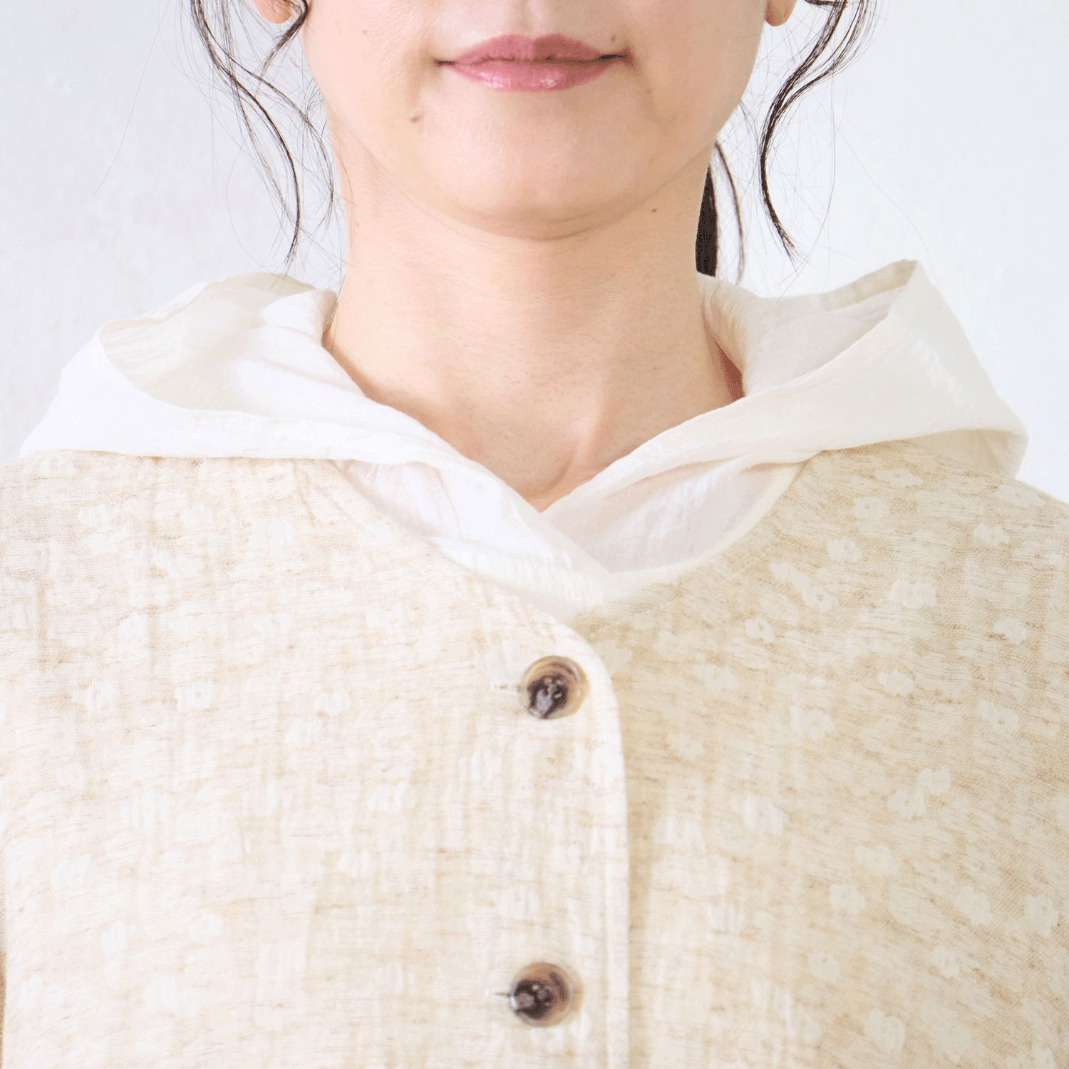 Le ciel a tempsdoux ガーゼ小花柄カーディガン - 画像6