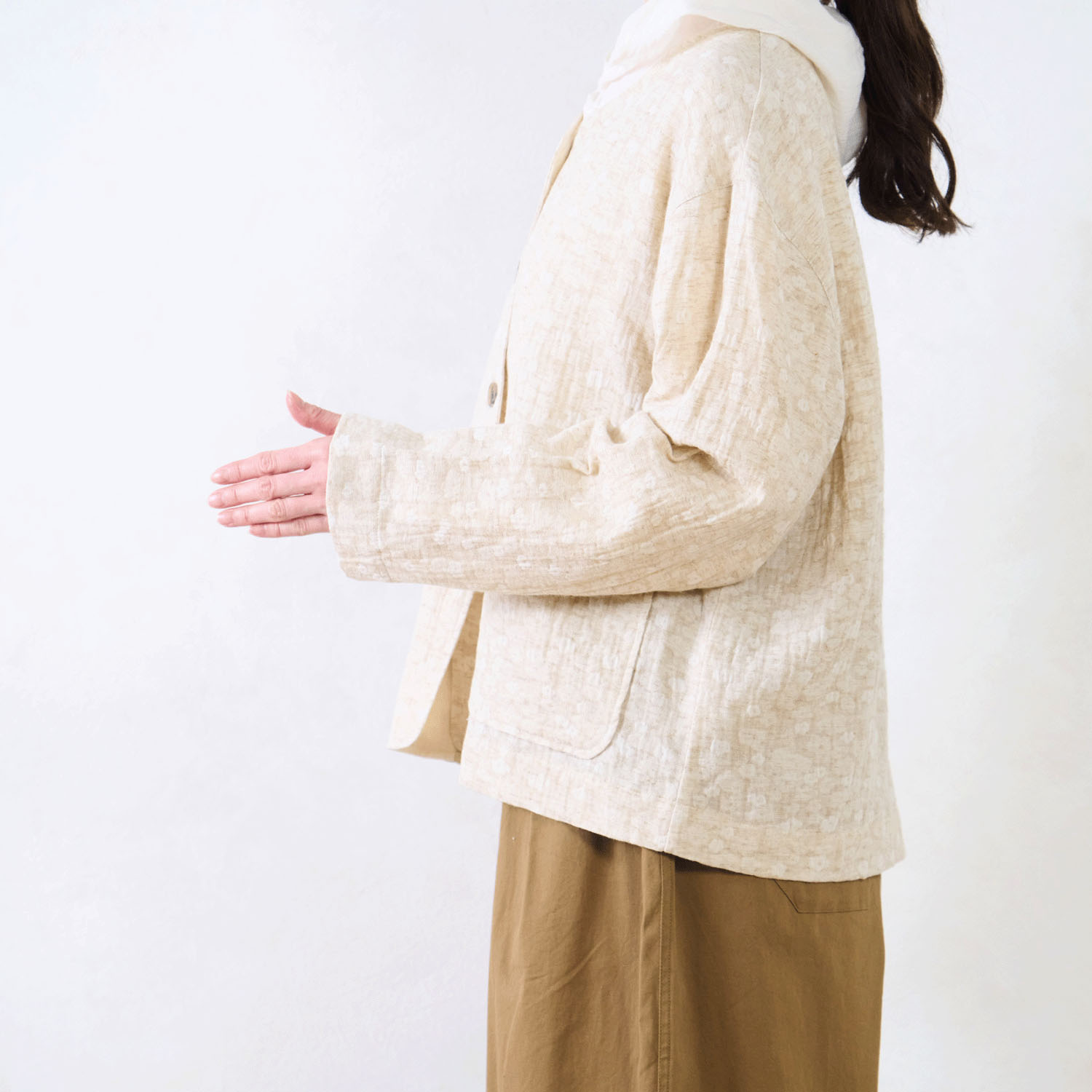 Le ciel a tempsdoux ガーゼ小花柄カーディガン - 画像8