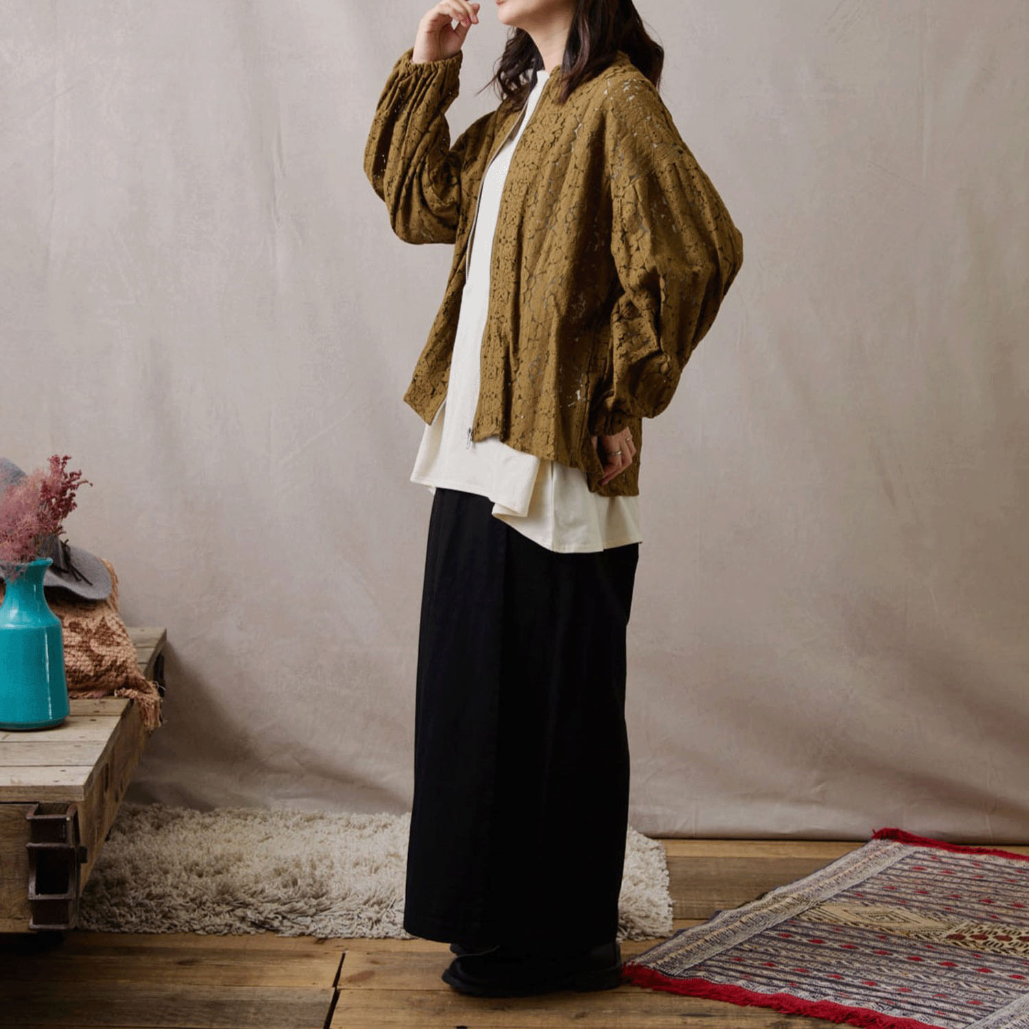 【Insta Live】teMite ボリューム袖ブルゾン - 画像9