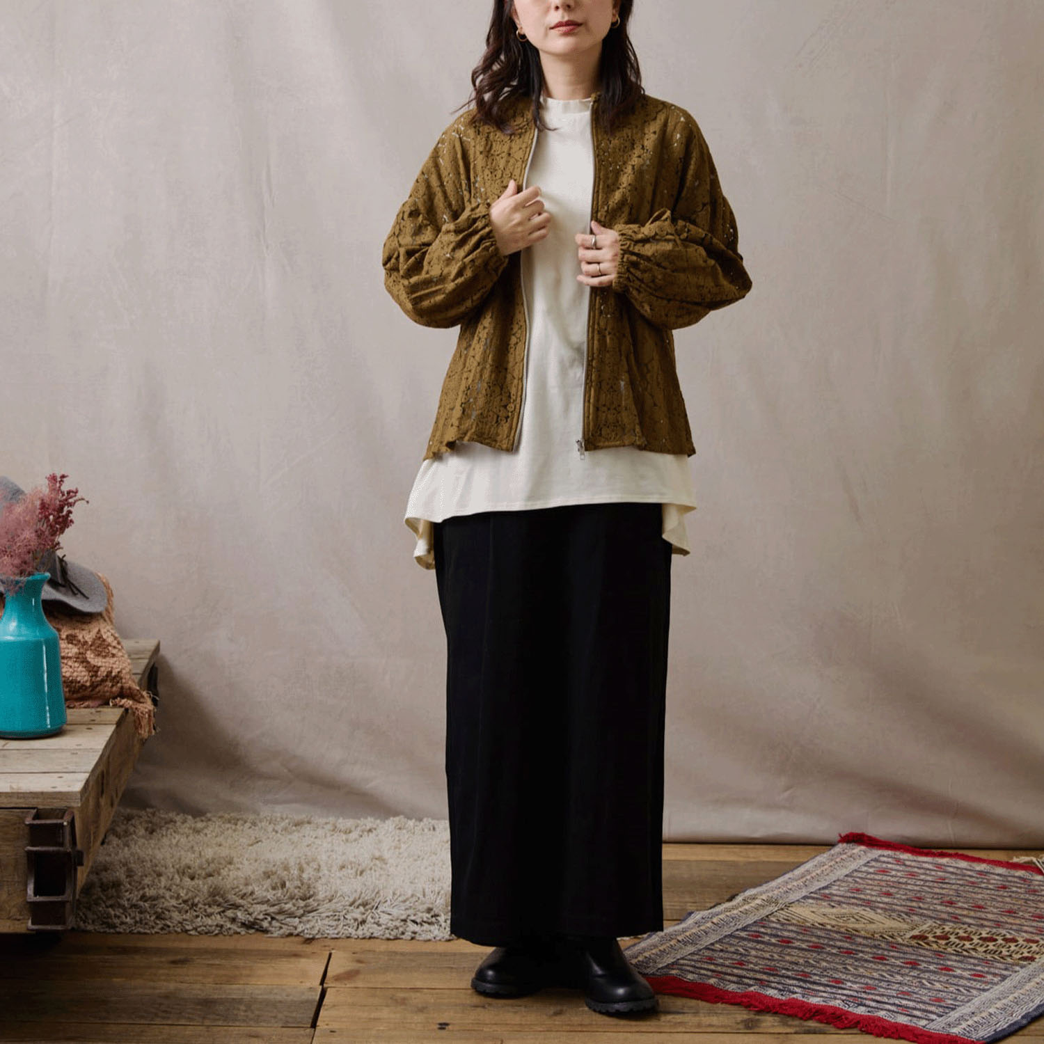 【Insta Live】teMite ボリューム袖ブルゾン - 画像10