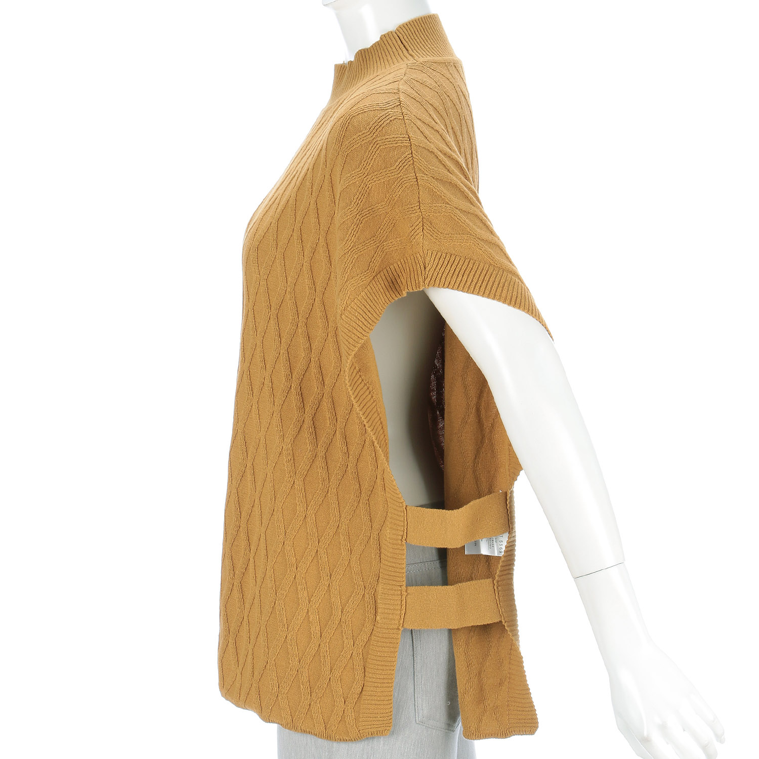 teMite 綿ニット模様編みベスト - 画像16