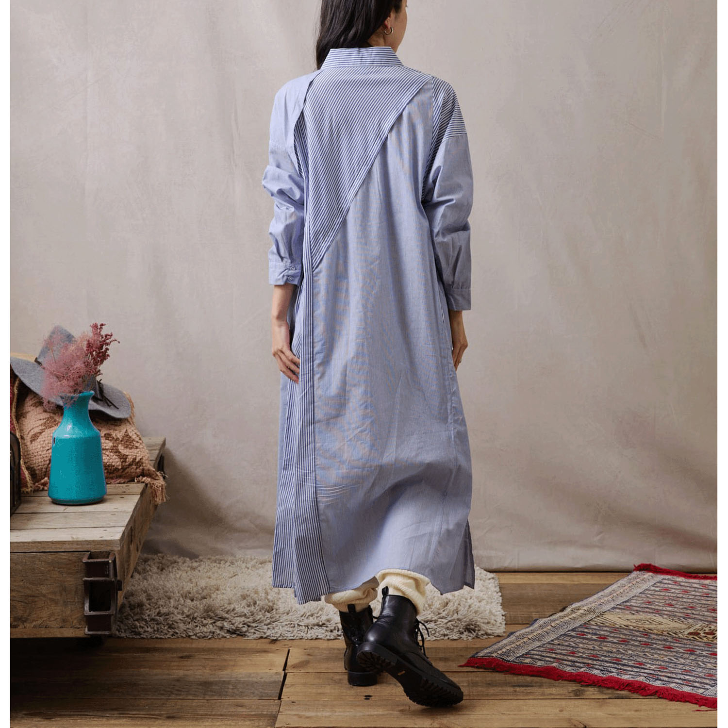 teMite 個性派シャツワンピース - 画像8