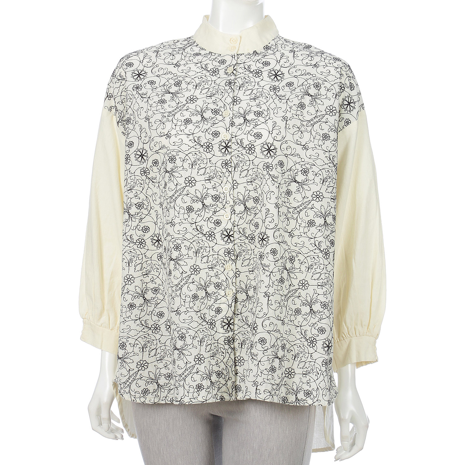 teMite フロント刺繍シャツチュニック - 画像12