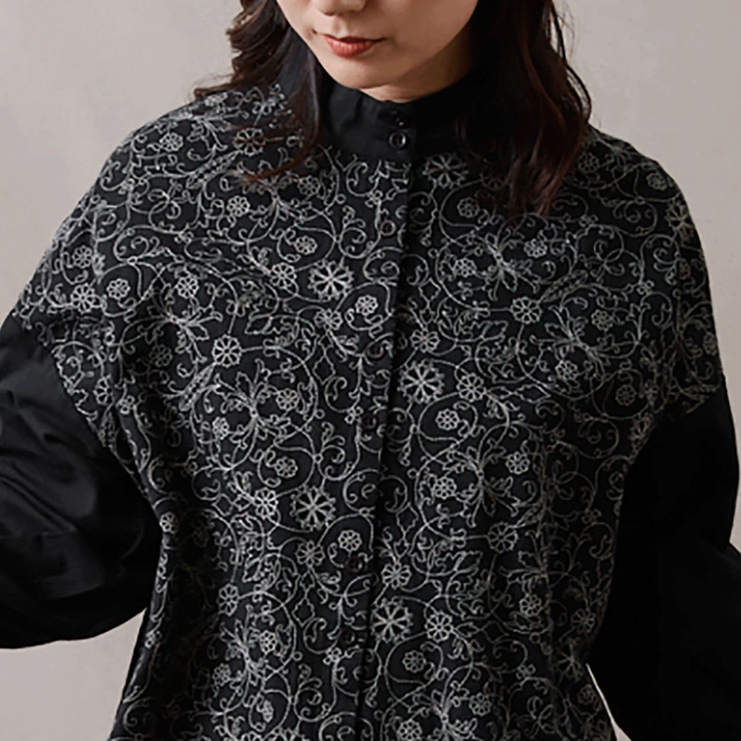 teMite フロント刺繍シャツチュニック - 画像8