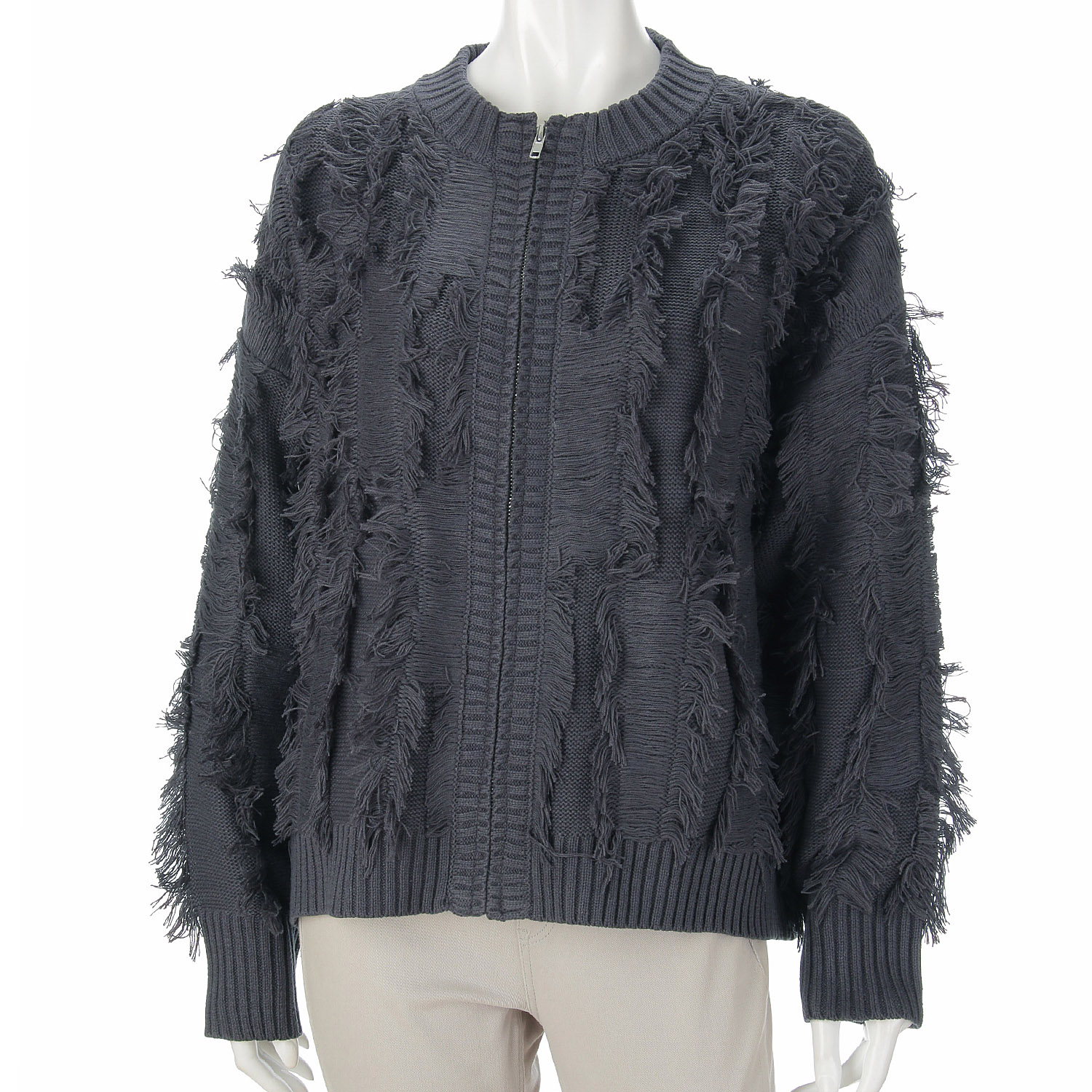 teMite フリンジニットカーディガン - 画像4