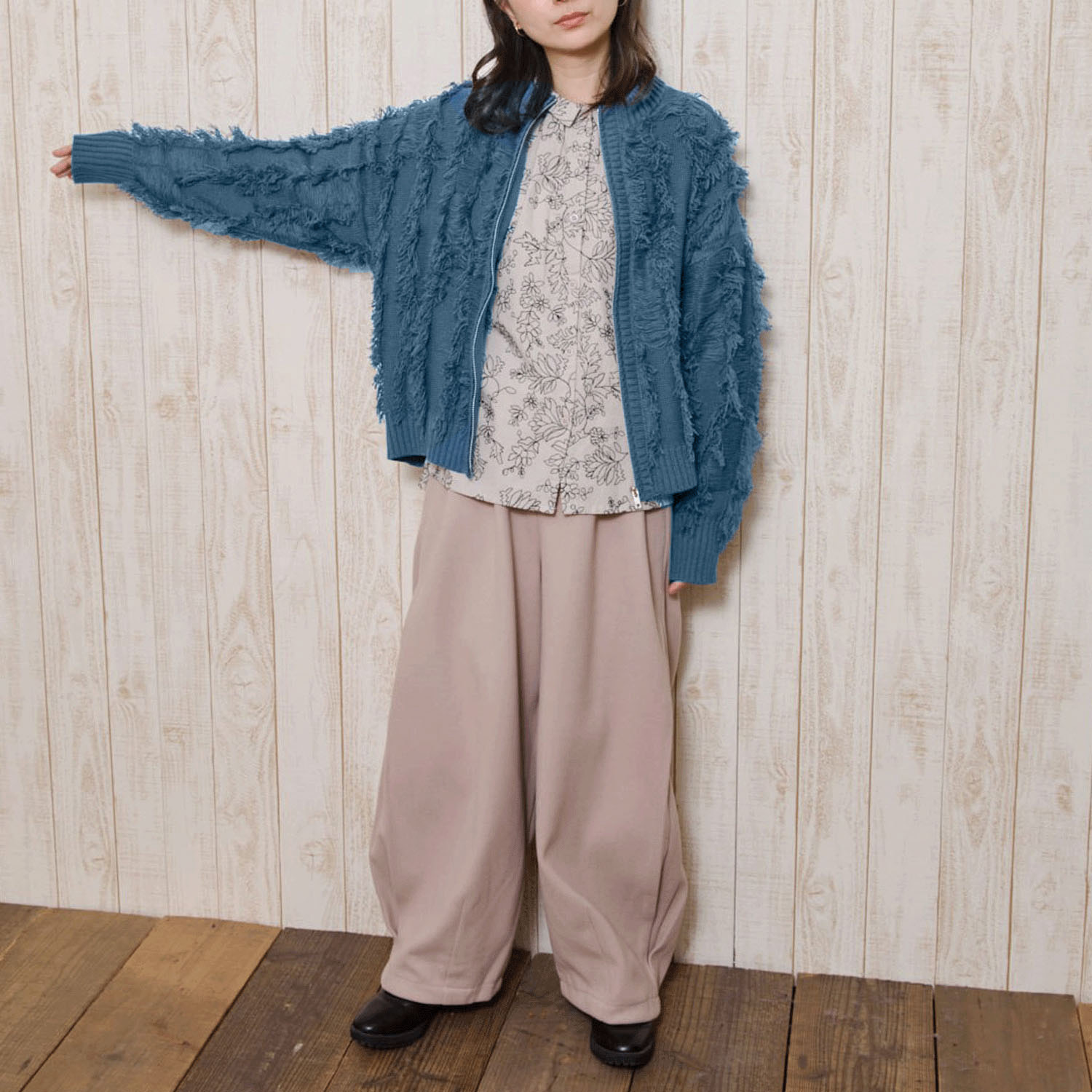 teMite フリンジニットカーディガン - 画像9