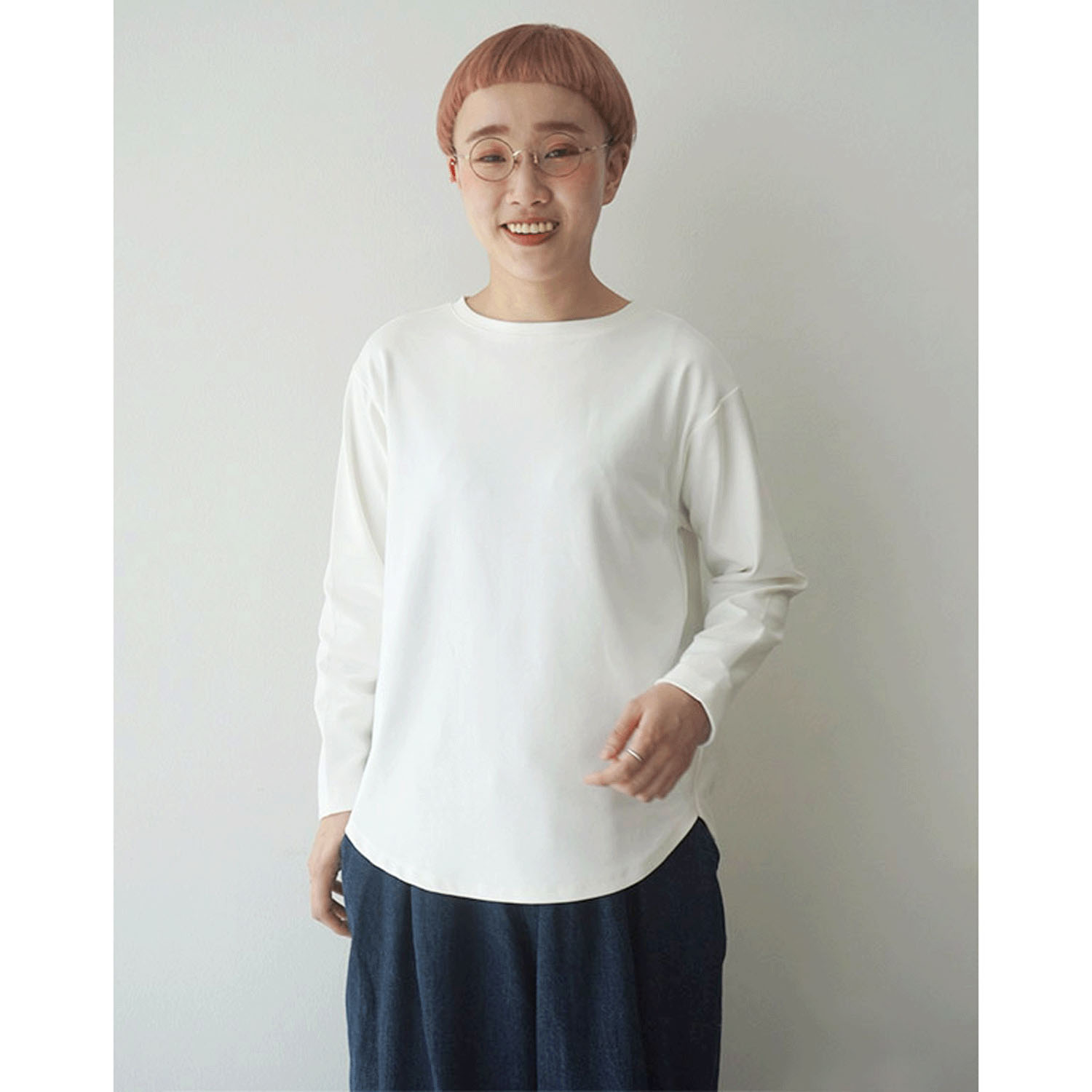 mao made 裾ラウンドヘムTEE - 画像2