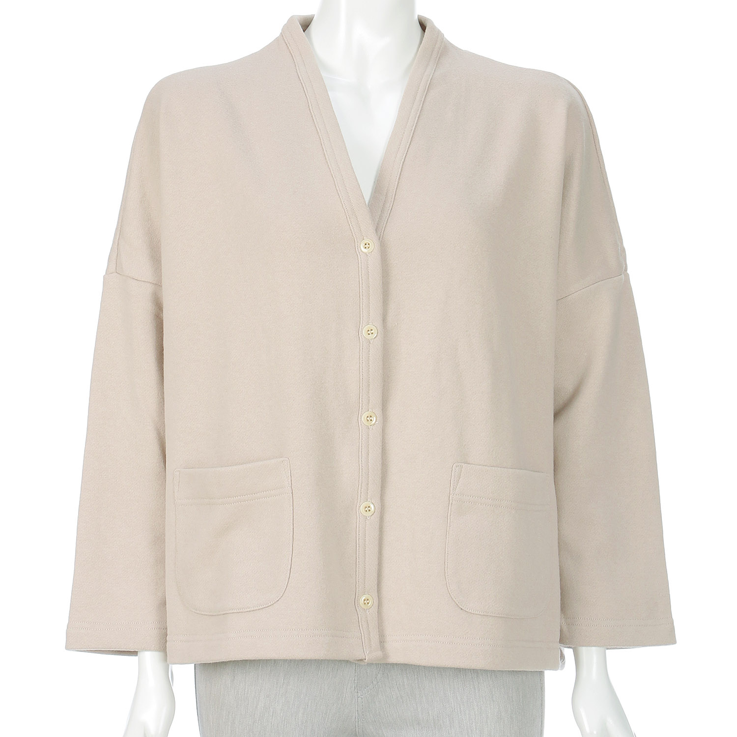 homeworking スウェード裏毛ワイドカーディガン - 画像3