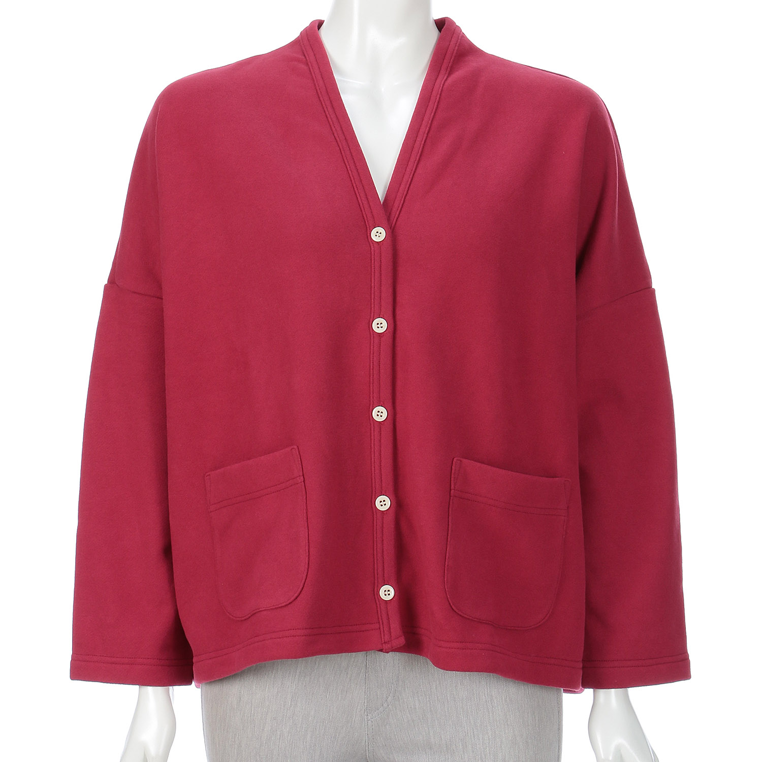 homeworking スウェード裏毛ワイドカーディガン - 画像5