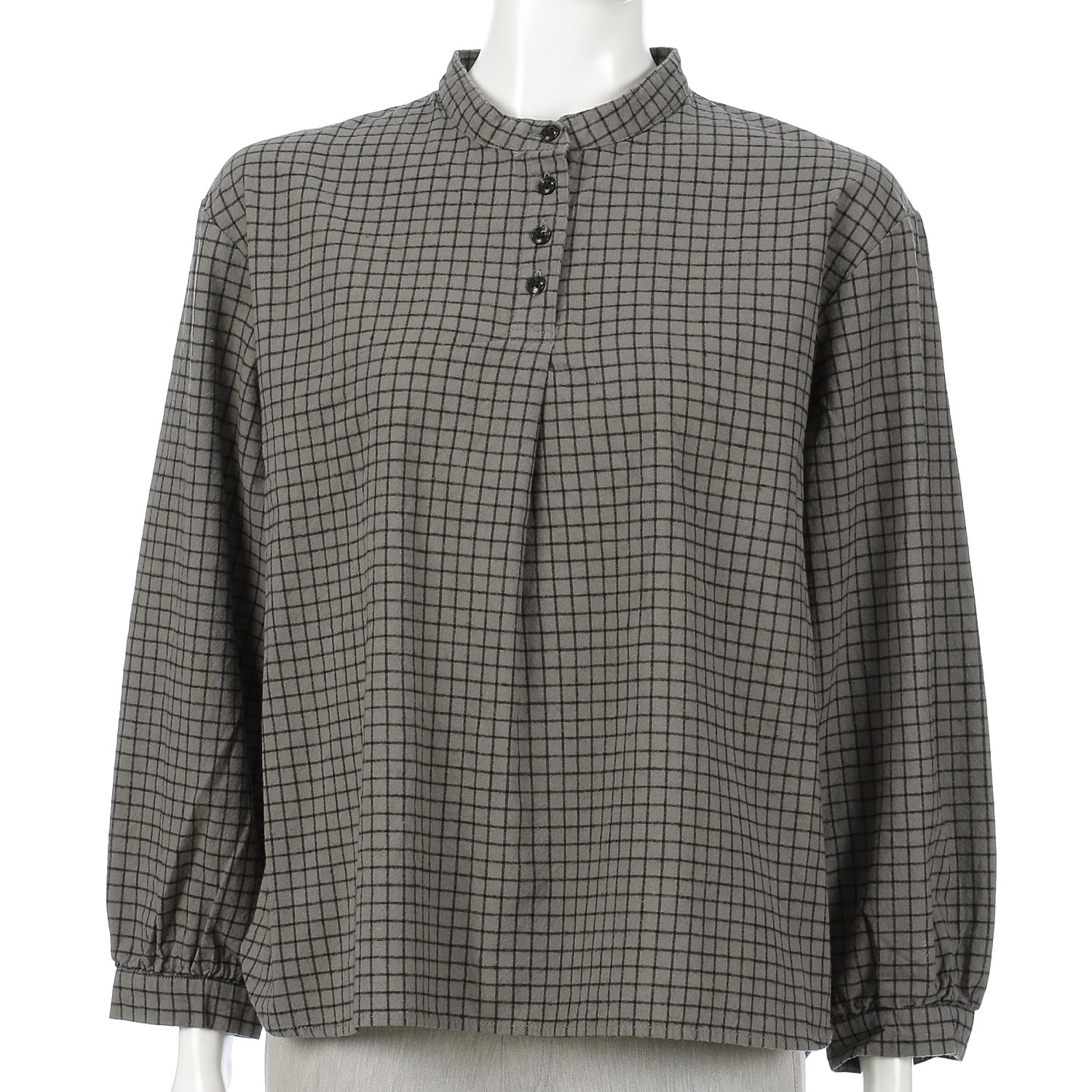 le ciel 薄起毛チェックブラウス - 画像2