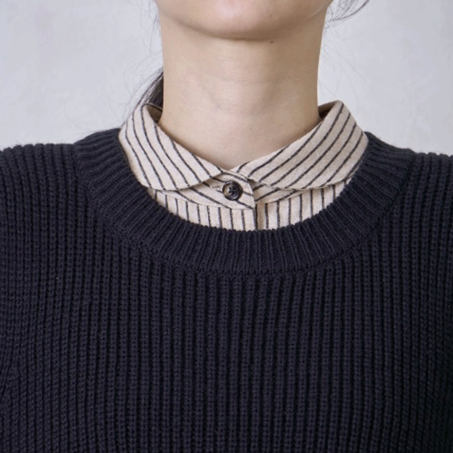 le ciel de demain ウール混ニットベスト - 画像4