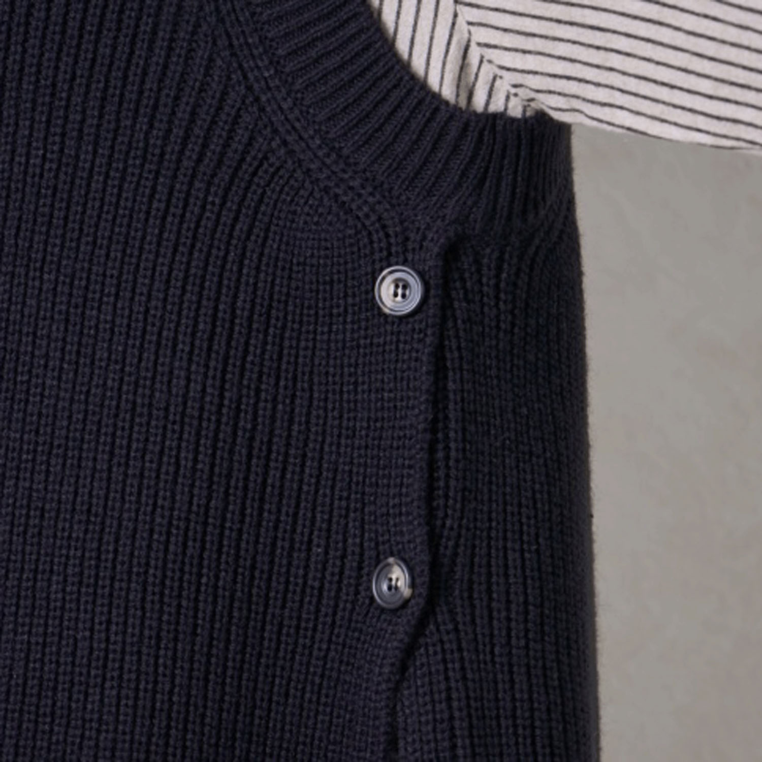 le ciel de demain ウール混ニットベスト - 画像5