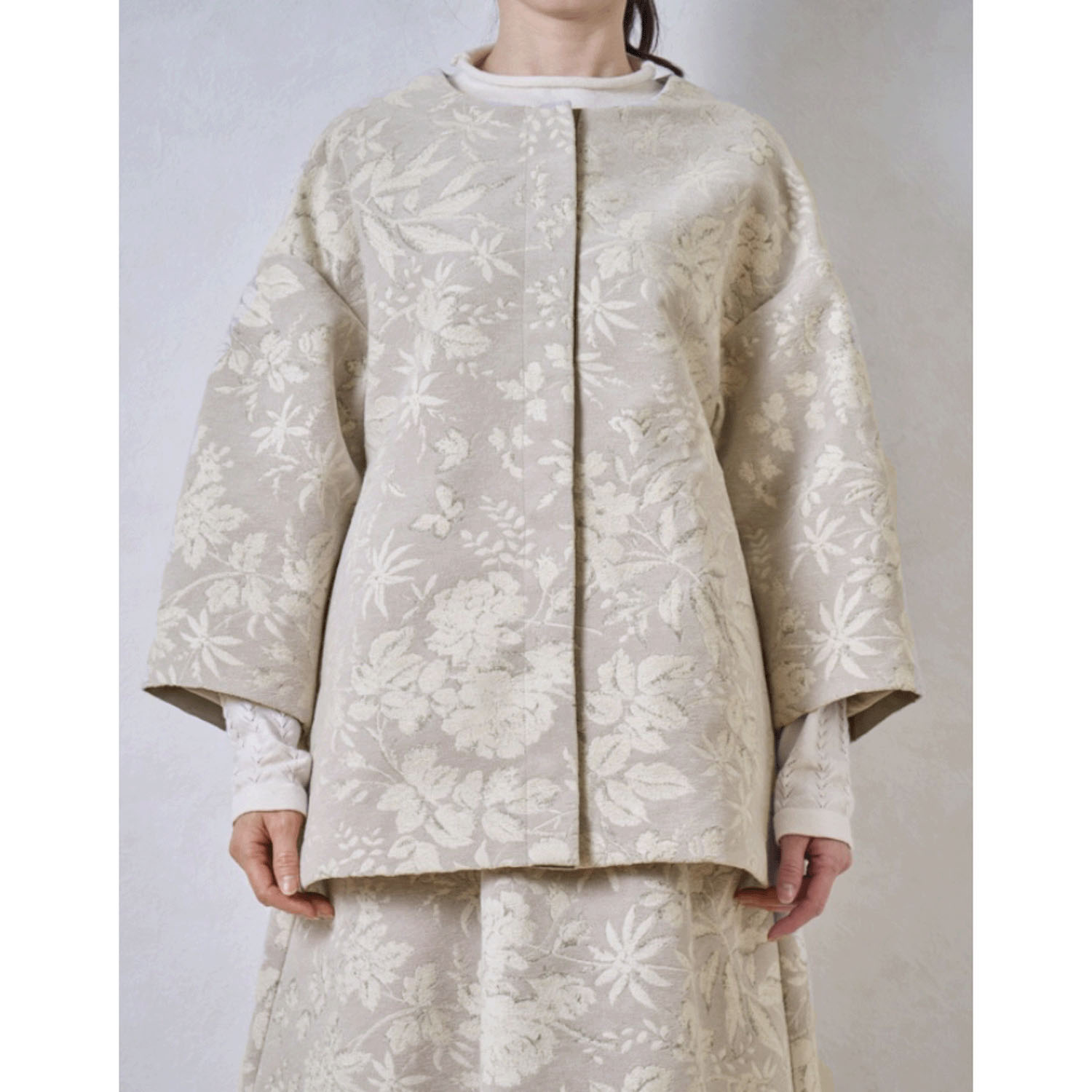 【Insta Live】le ciel a tempsdoux シェニールジャカードジャケット - 画像2