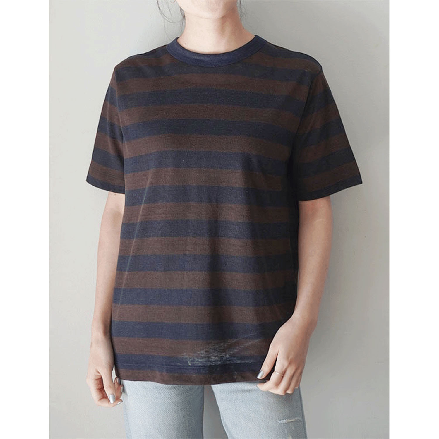 【Insta Live】mao made ハーフスリーブ スタンダードしましまTEE - 画像6