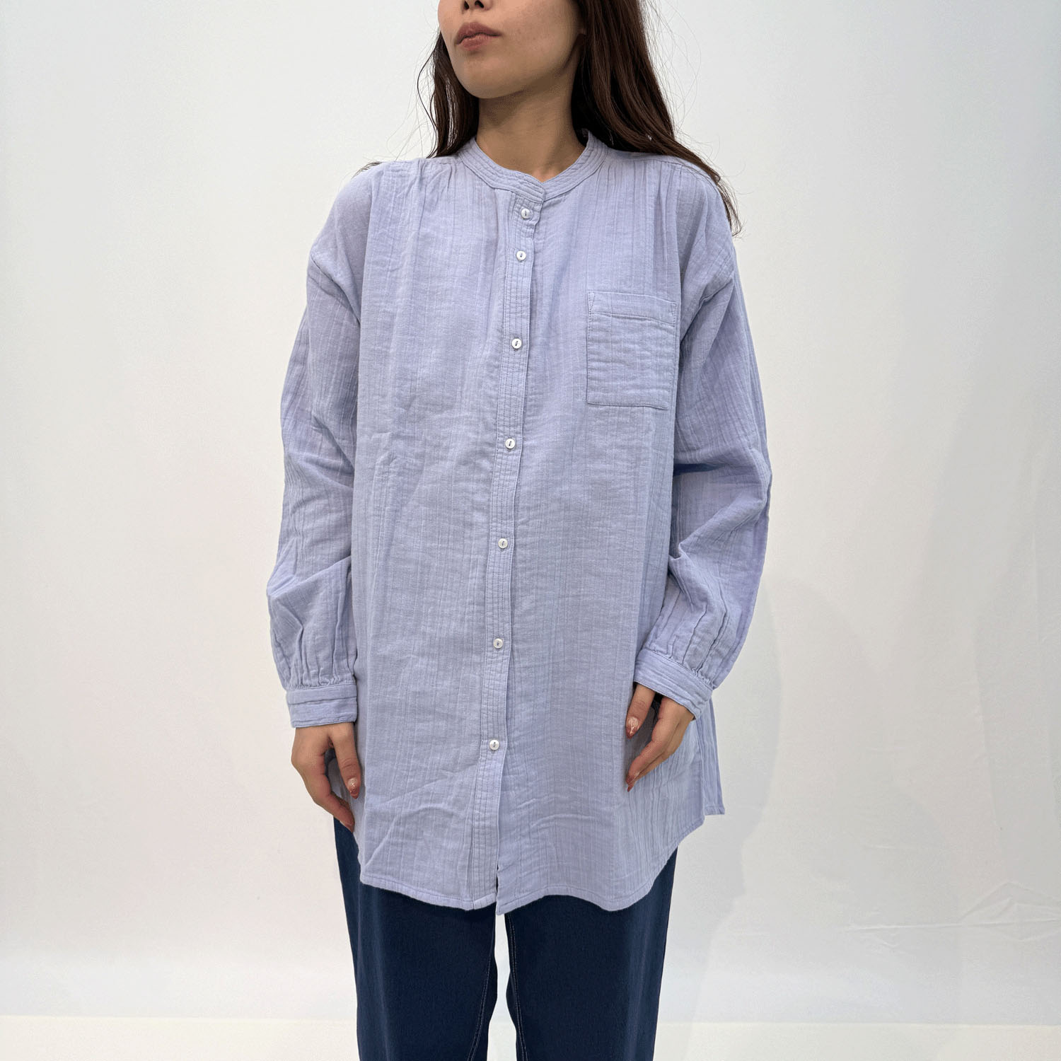 【Insta Live】Fanaka ダブルガーゼシャツブラウス - 画像15