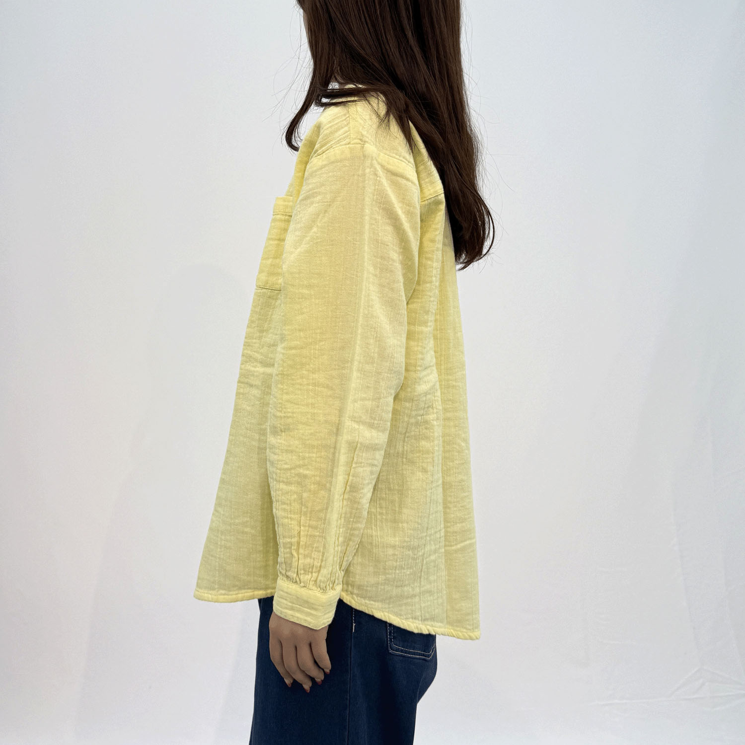 【Insta Live】Fanaka ダブルガーゼシャツブラウス - 画像4