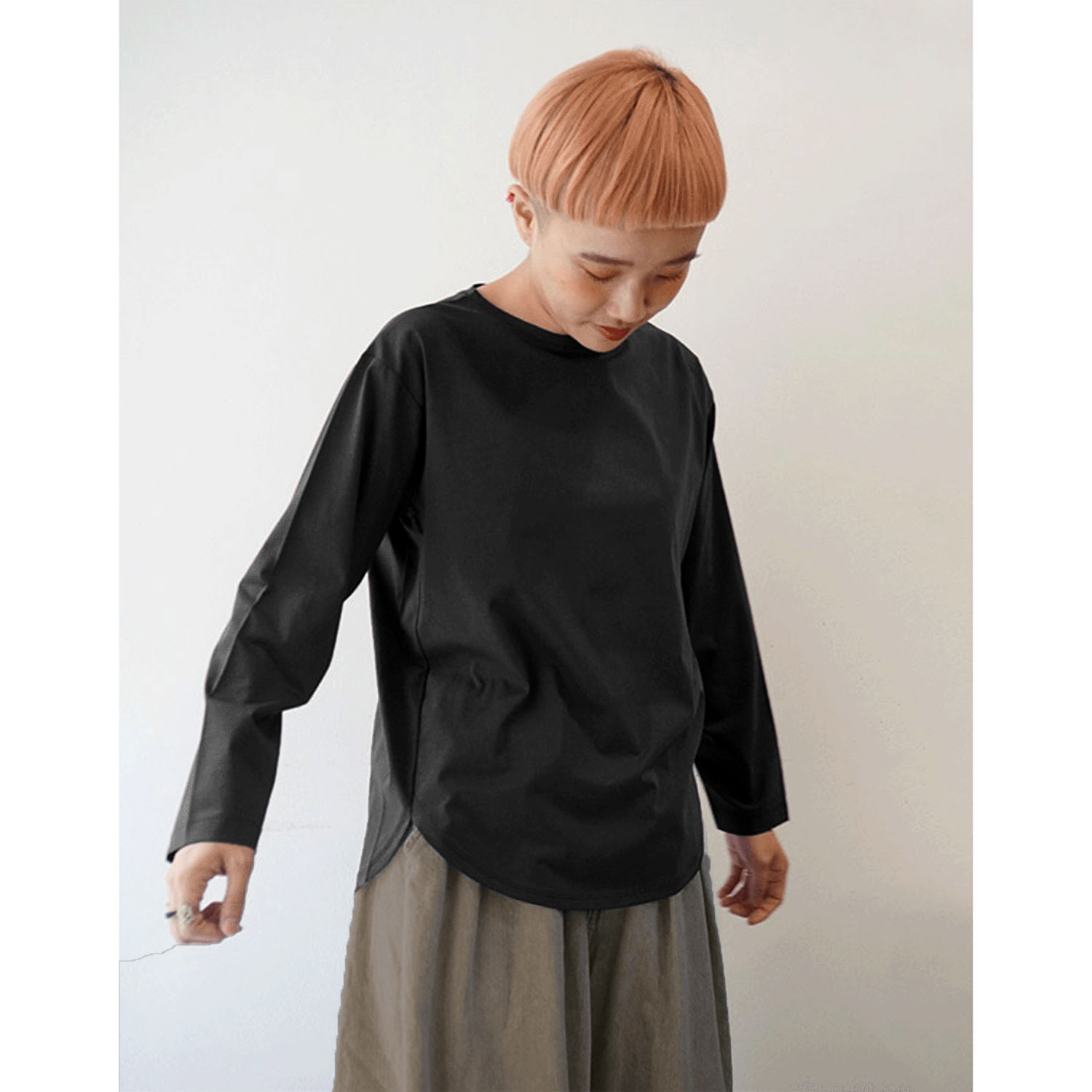 【Insta Live】mao made ラウンドヘムTEE - 画像2