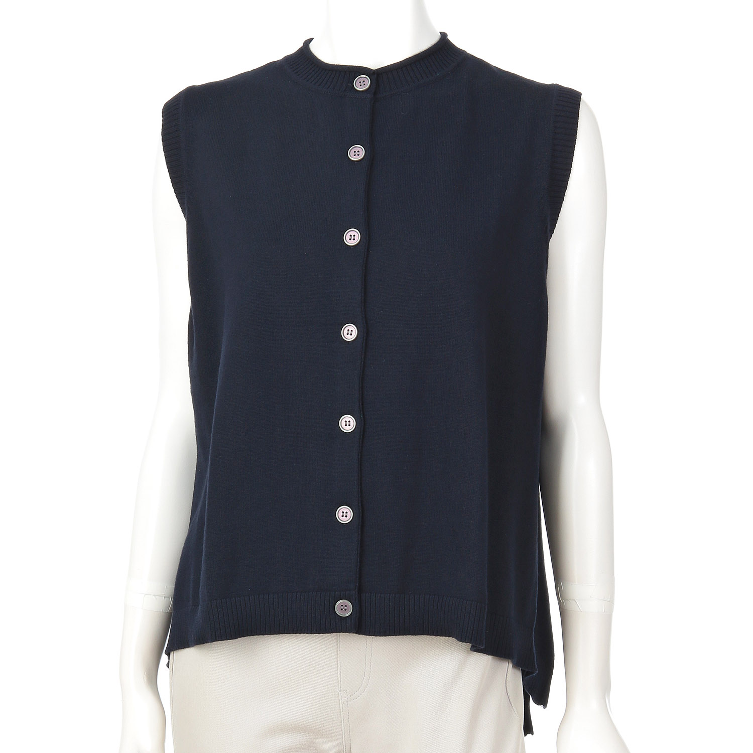 mao made フロントボタンバックスリットベスト - 画像9