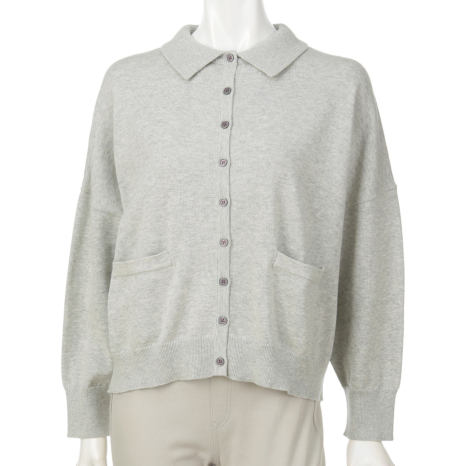 maomade 衿付きカーディガン - 画像1