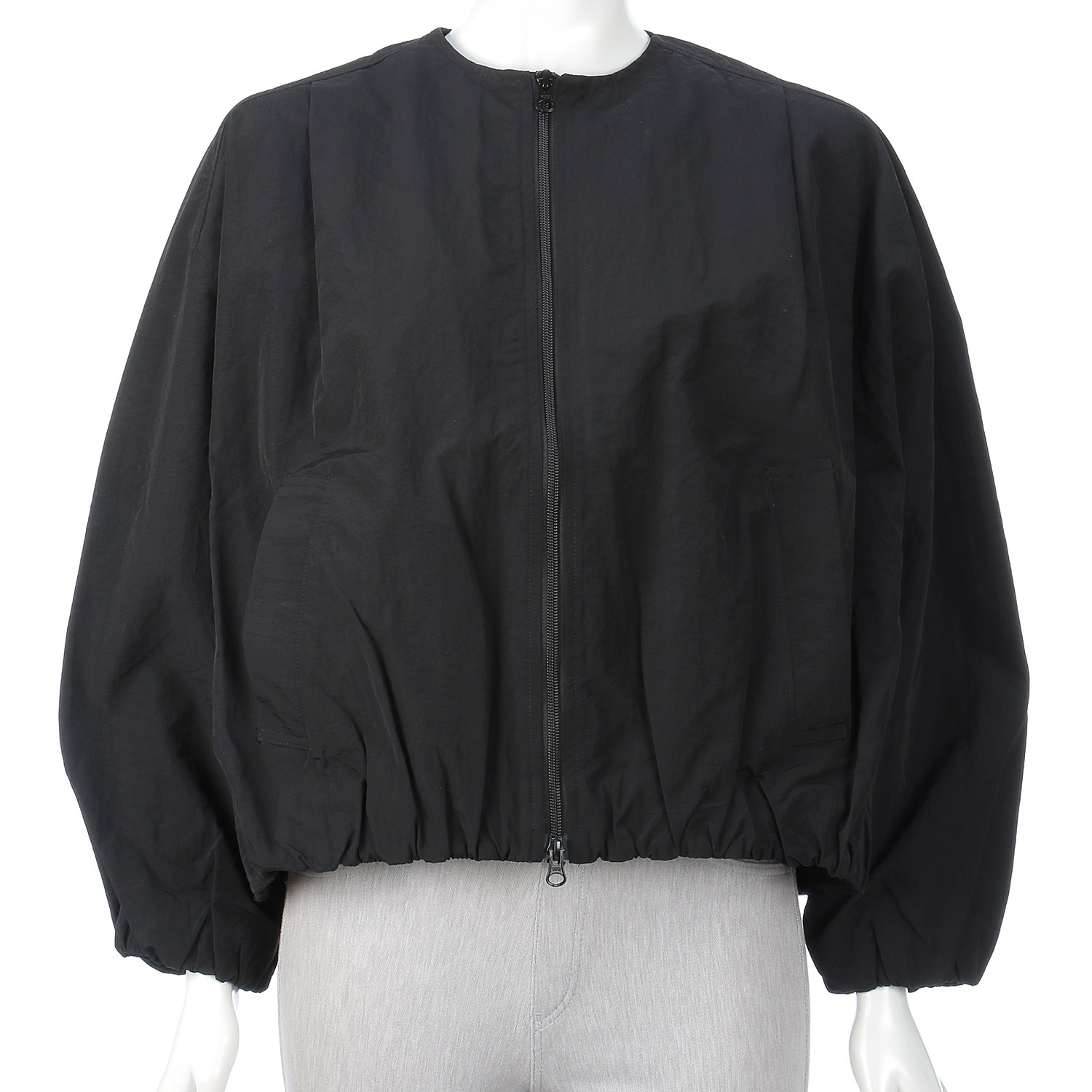 【Insta Live】mao made バルーンシルエットZIP UPジャケット - 画像4