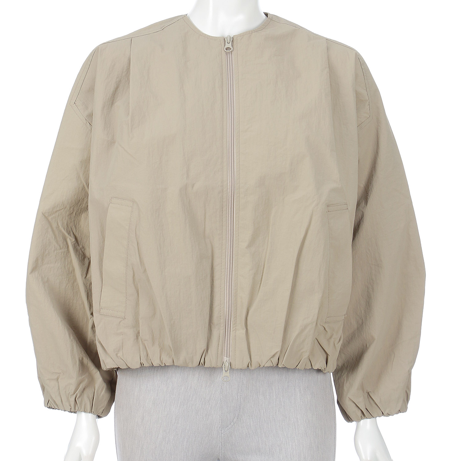 【Insta Live】mao made バルーンシルエットZIP UPジャケット - 画像8