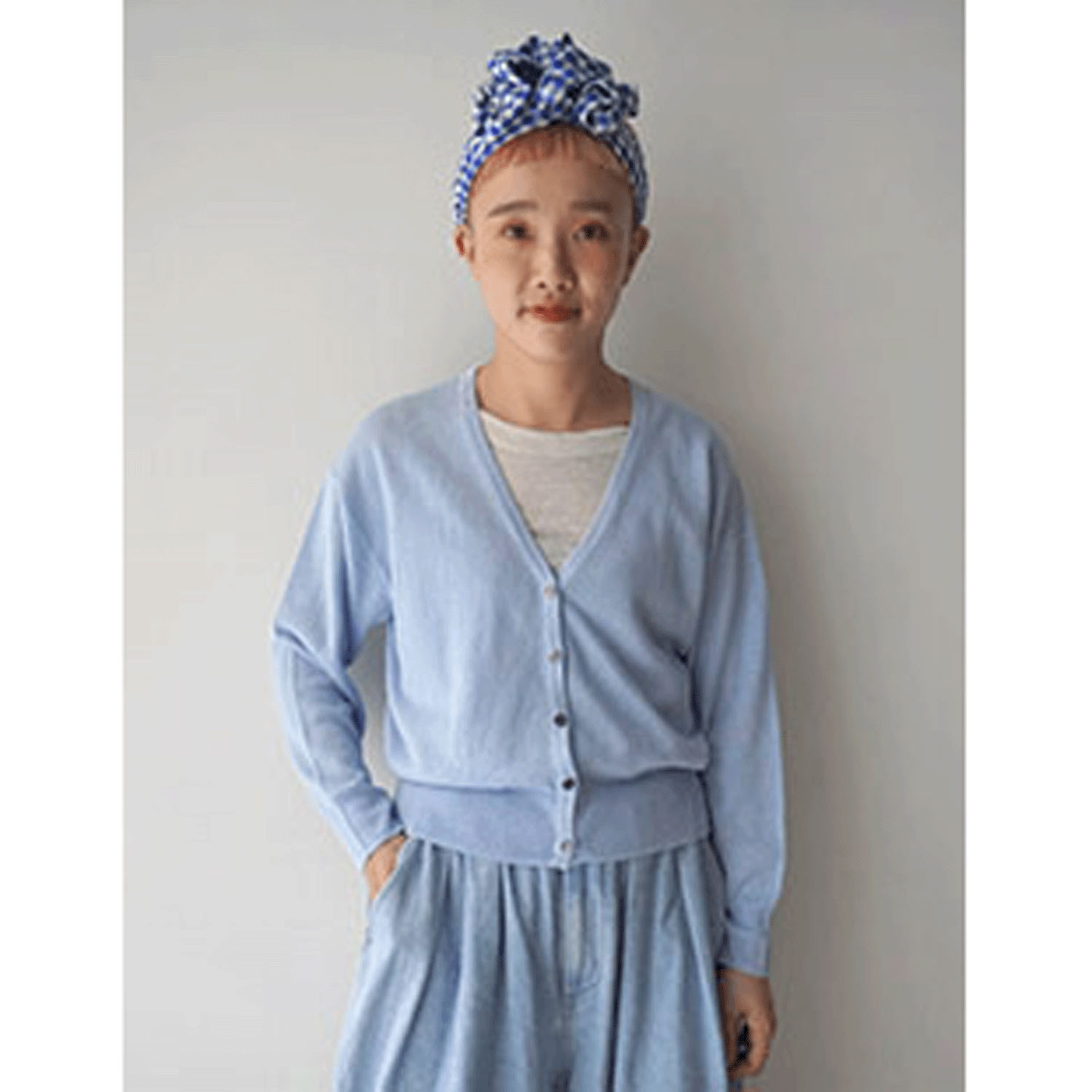 mao made Vネッククロップド丈カーディガン - 画像14