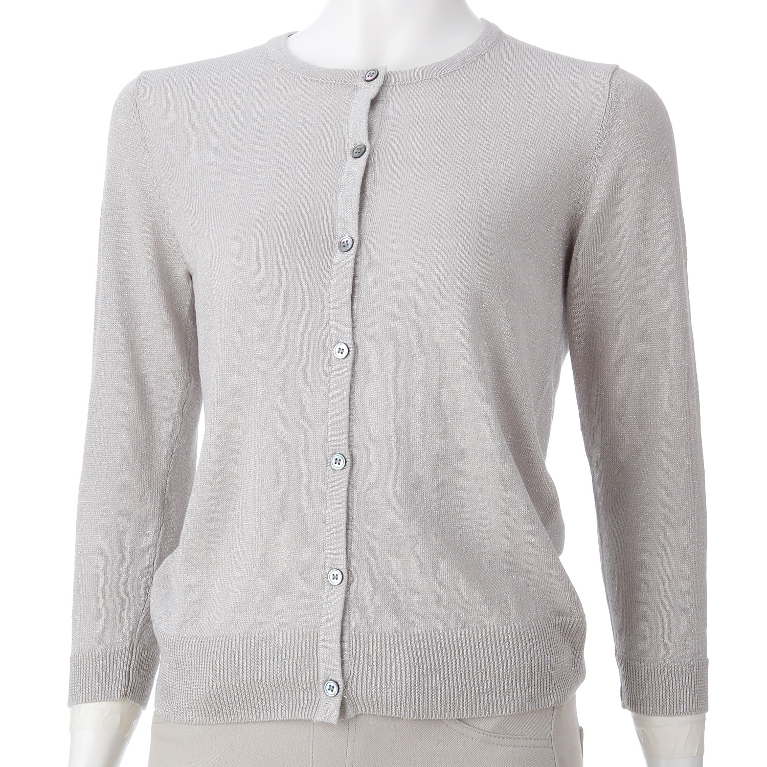 【Insta Live】mao made クルーネックキラキラカーディガン - 画像4