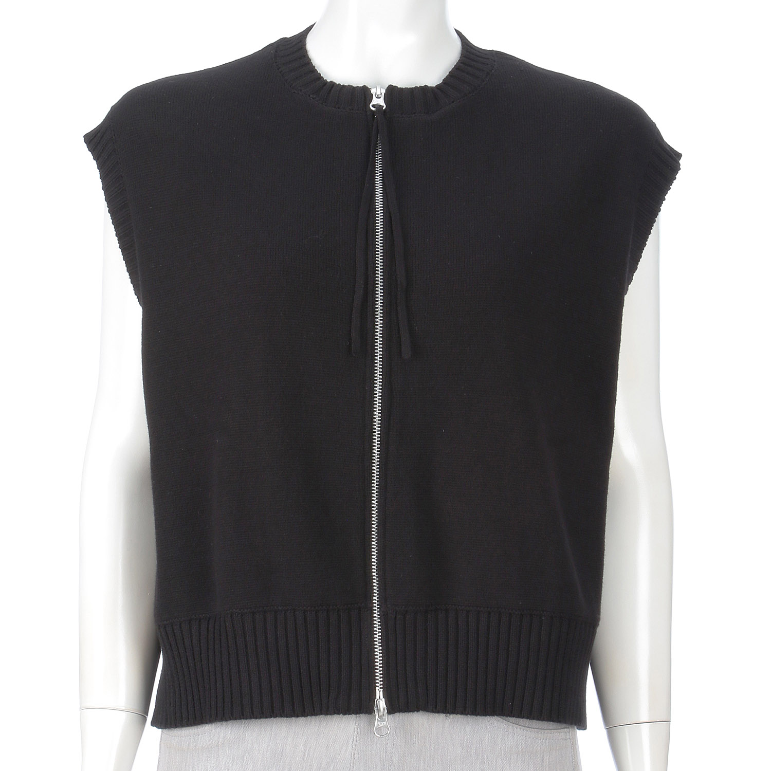 mao made 異ゲージリブWジップベスト - 画像4