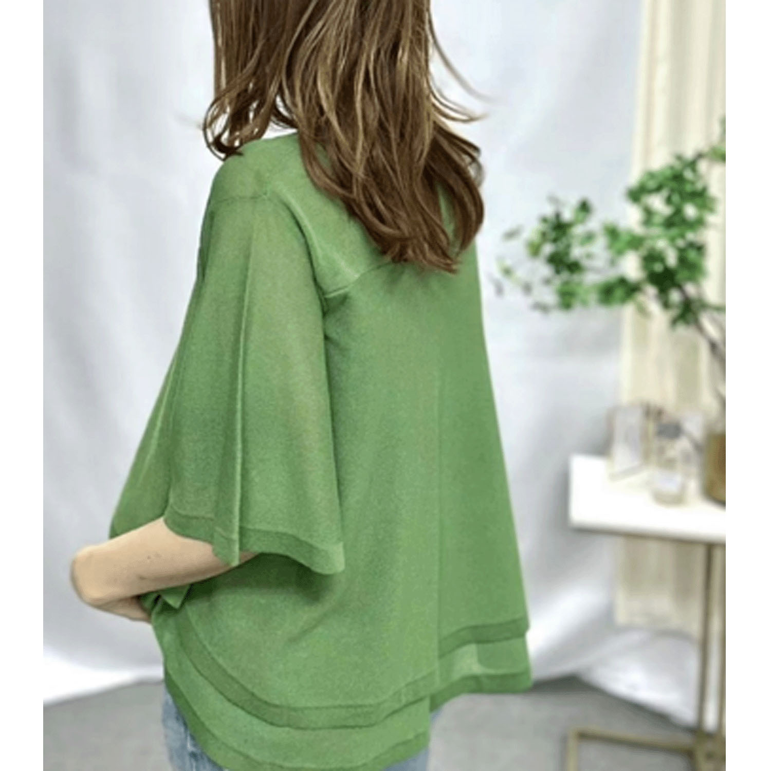 Dona Marie レイヤード風フレアニットプルオーバー - 画像8