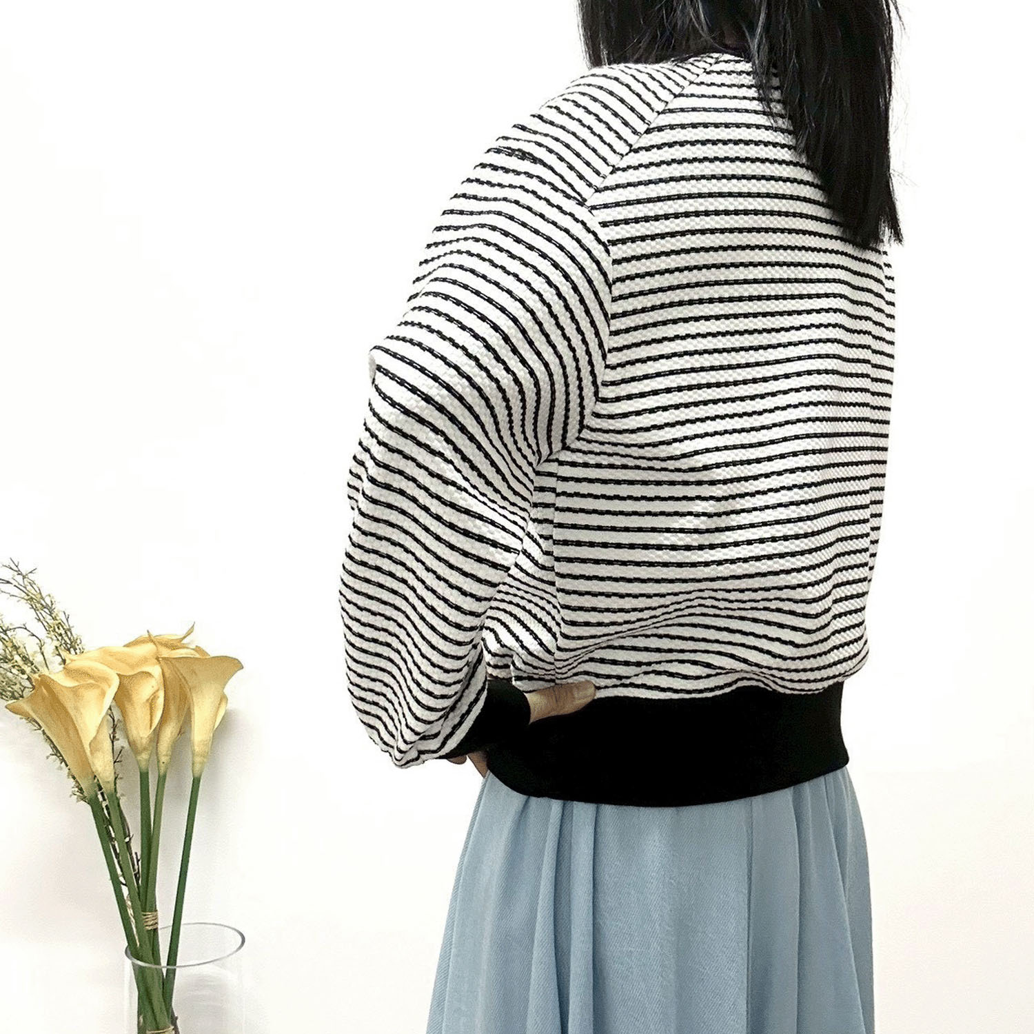 MONiLE ワッフルボーダーカットソー - 画像5