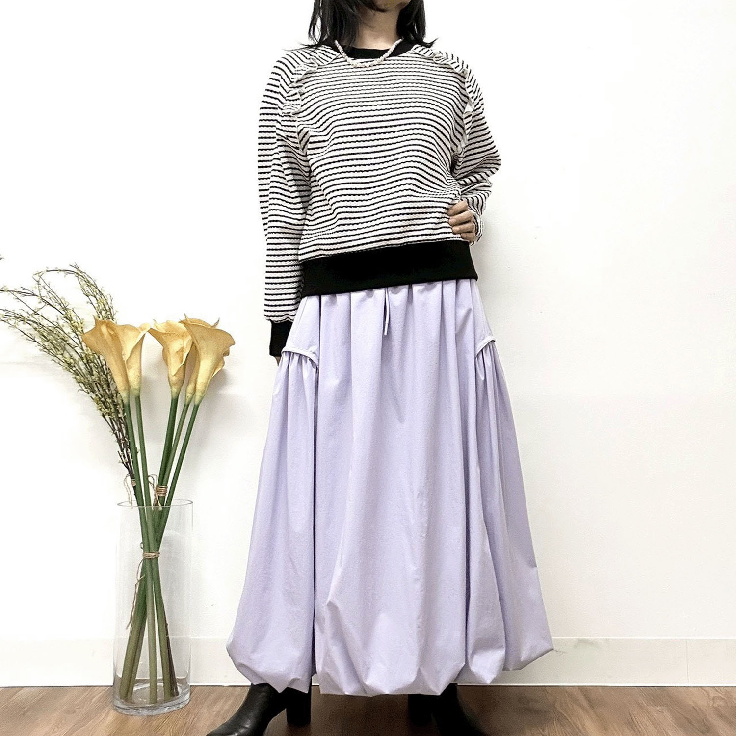 MONiLE ワッフルボーダーカットソー - 画像6