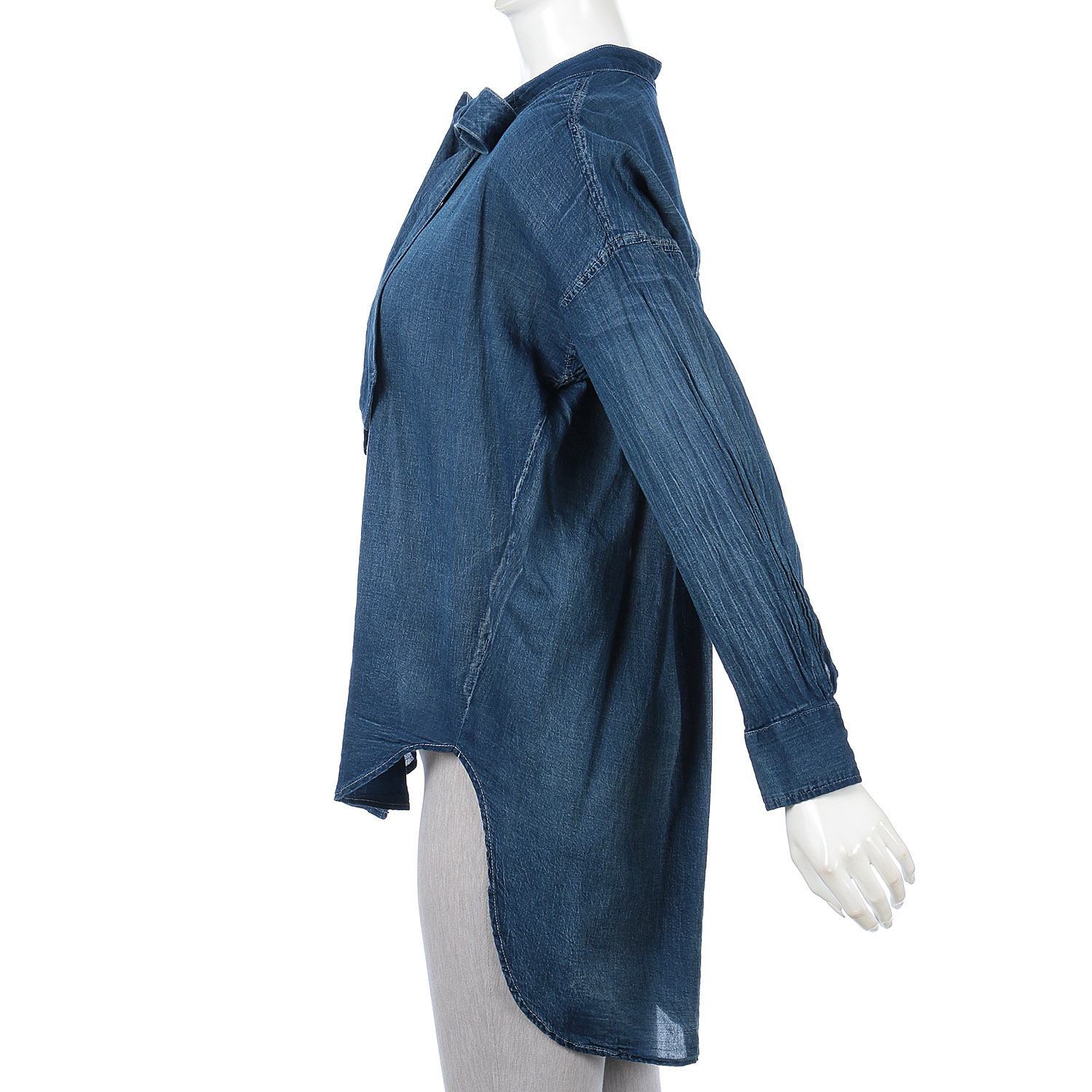 MONiLE シアーデニムボータイブラウス - 画像9