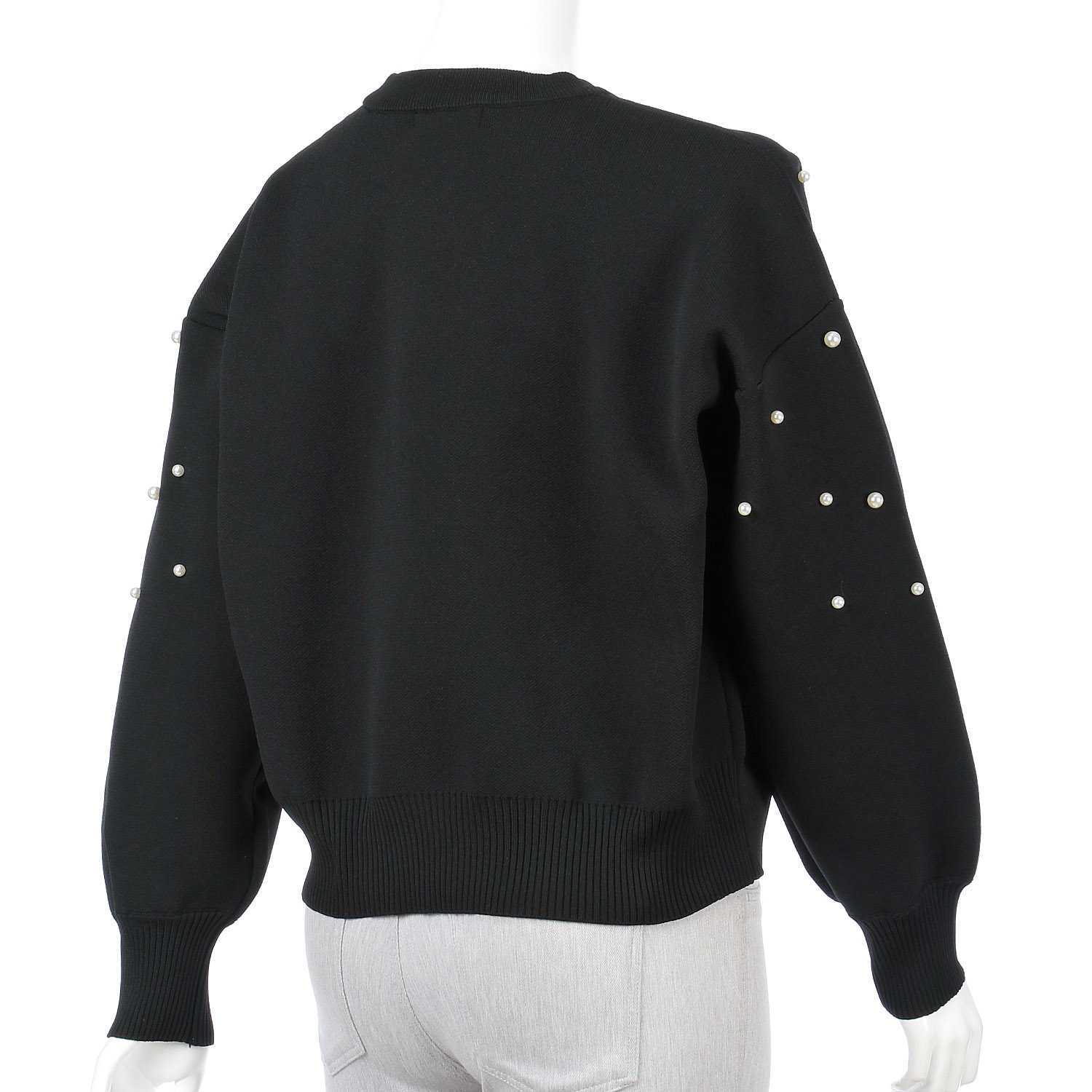 MONiLE パール付きロゴジャカードニット - 画像3