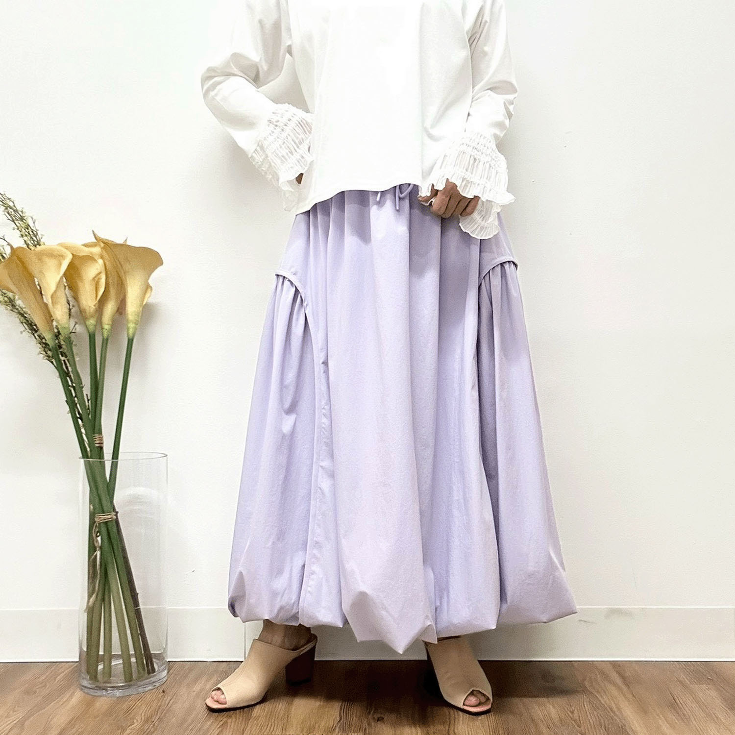 MONiLE サイド切替バルーンスカート - 画像8