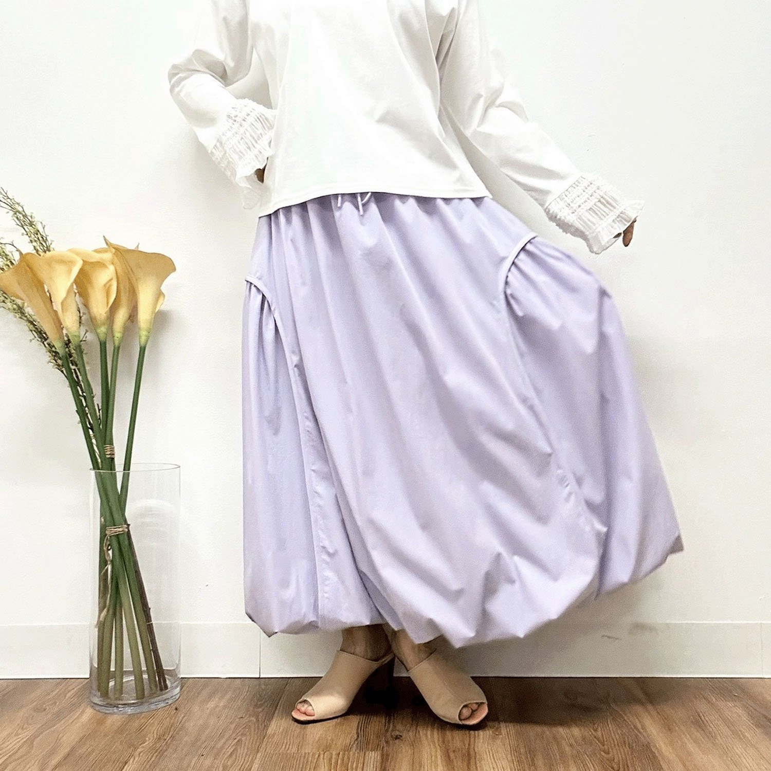 MONiLE サイド切替バルーンスカート - 画像10